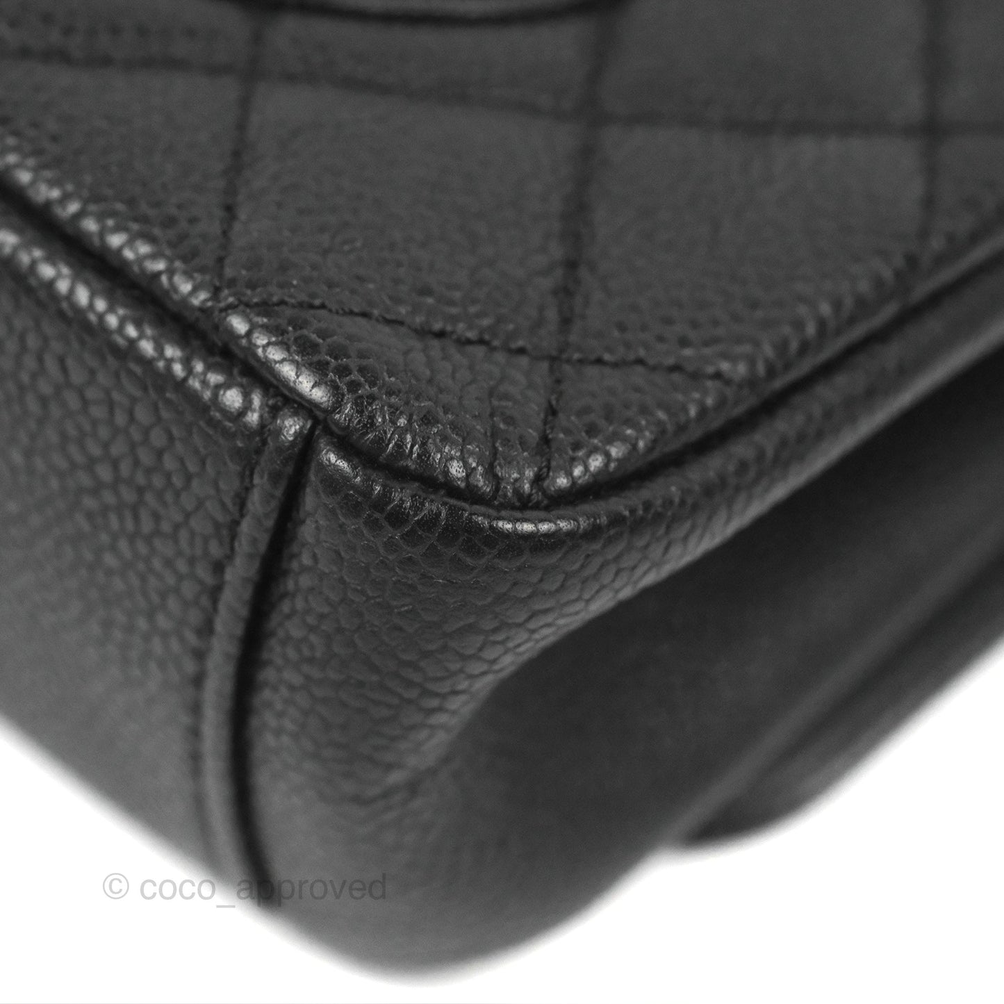 Chanel Quilted Medium CC Filigree Flap Black Caviar