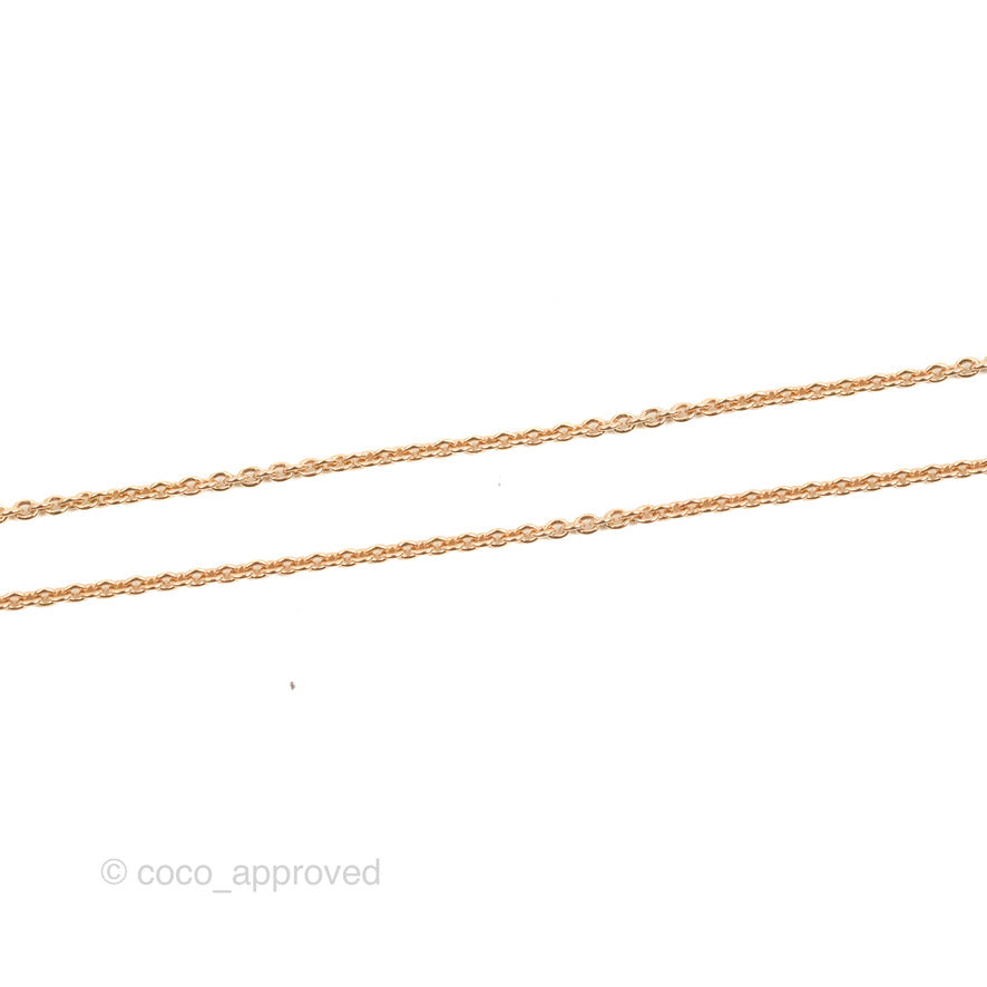 Chanel Coco Crush Diamond Necklace Beige Gold