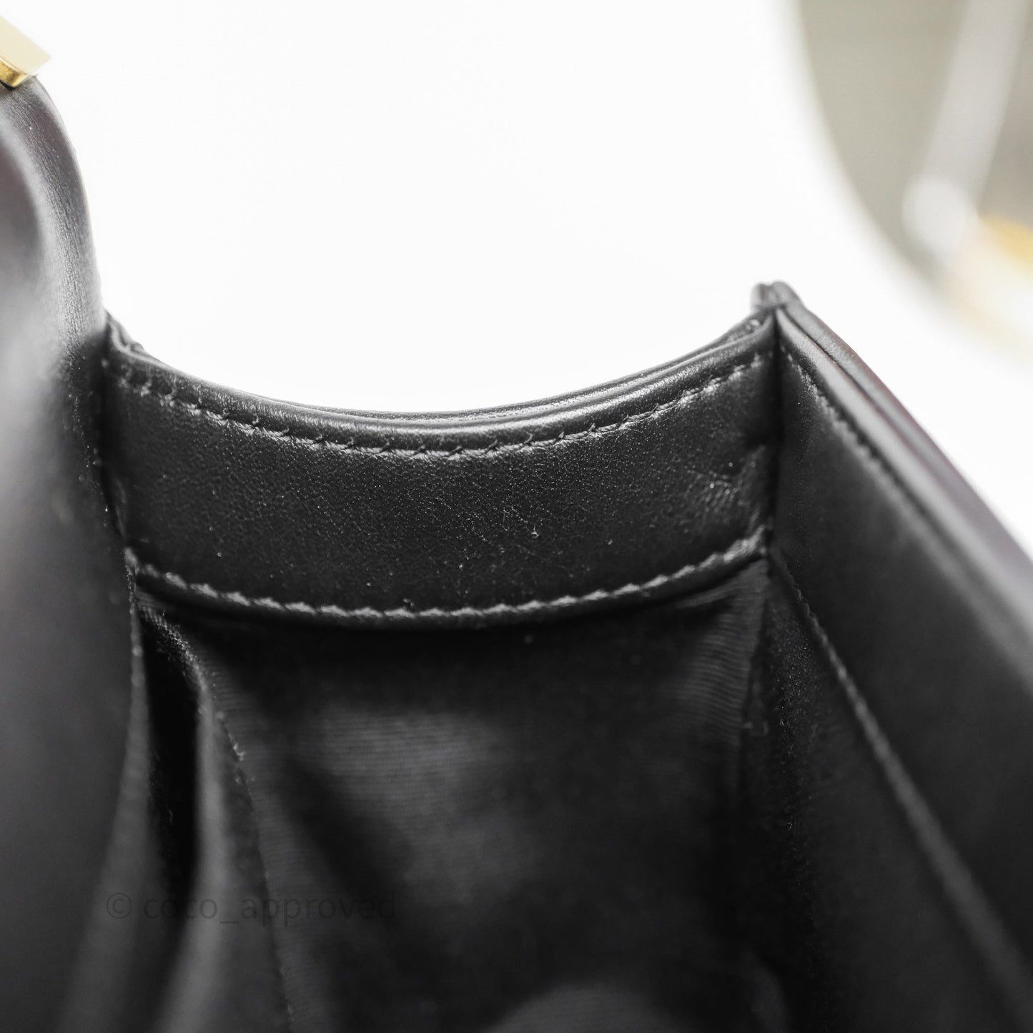 Chanel Small Boy Quilted Black Calfskin Aged Gold Hardware