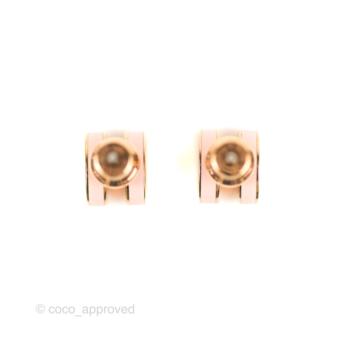 Hermès Mini Pop H Earrings Rose Gold Hardware