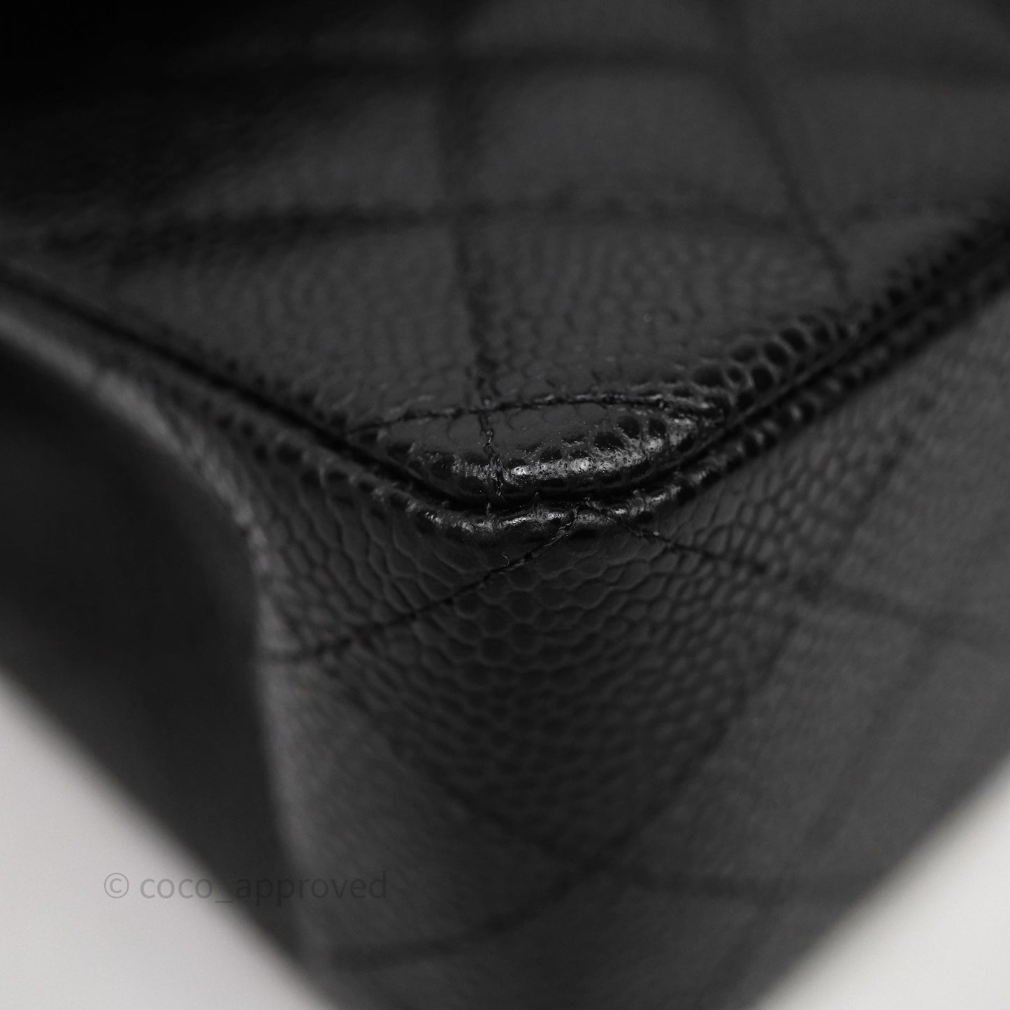 Chanel Small Classic Flap Quilted Black Caviar Gold Hardware