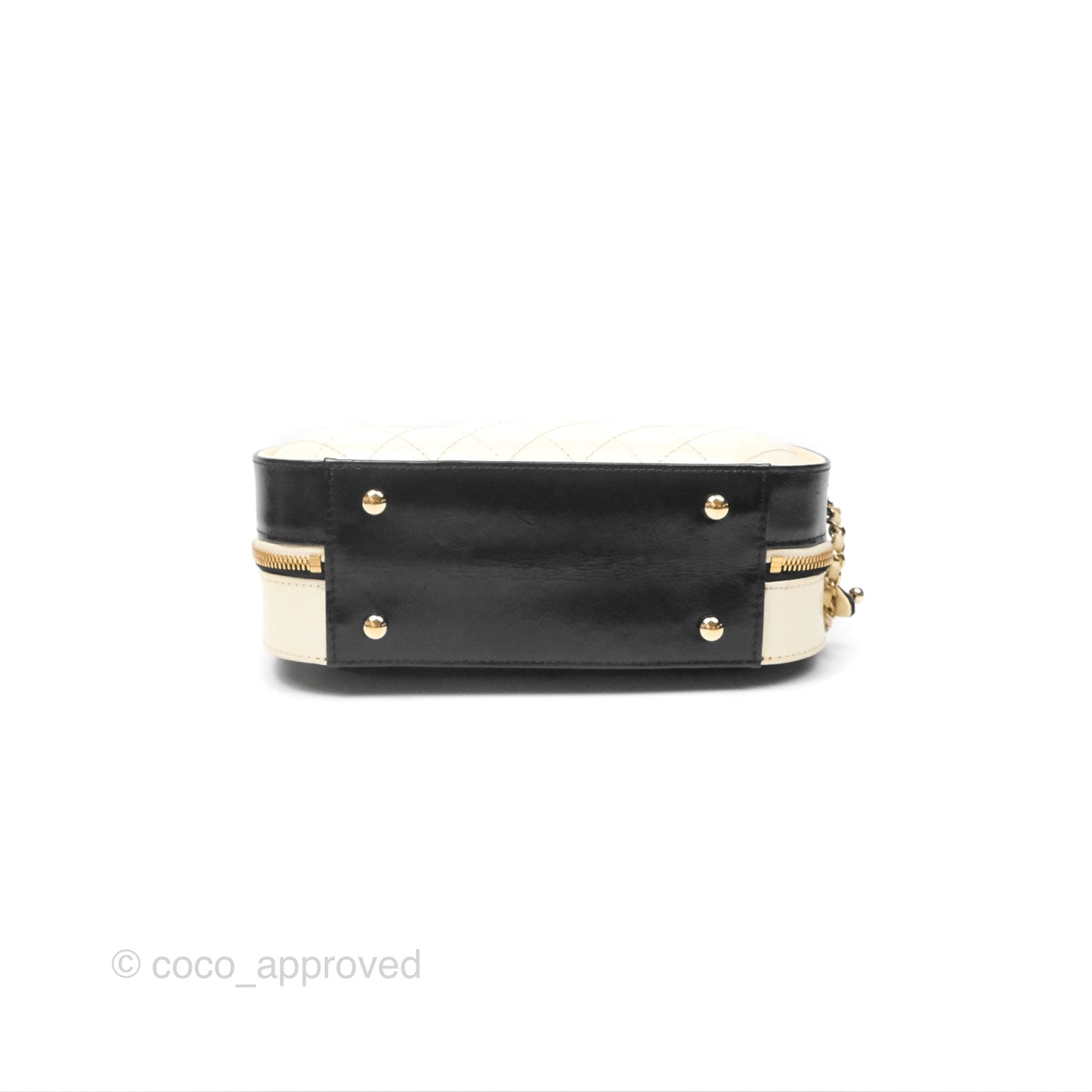 Chanel Camera Case Bag Black/White Calfskin Gold Hardware