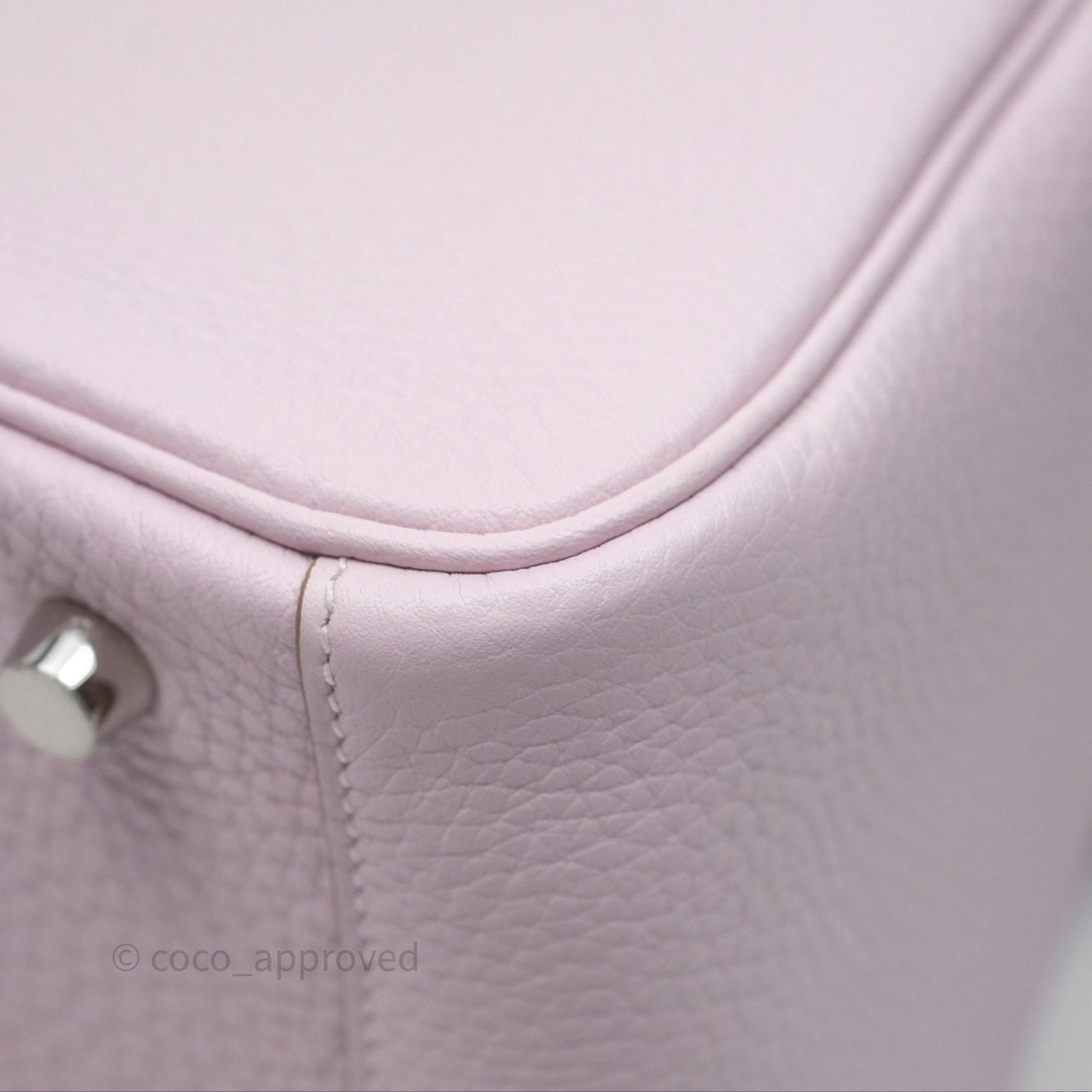 Hermès Lindy 26 Mauve Pale 09/Nata I2 Clemence Palladium Hardware