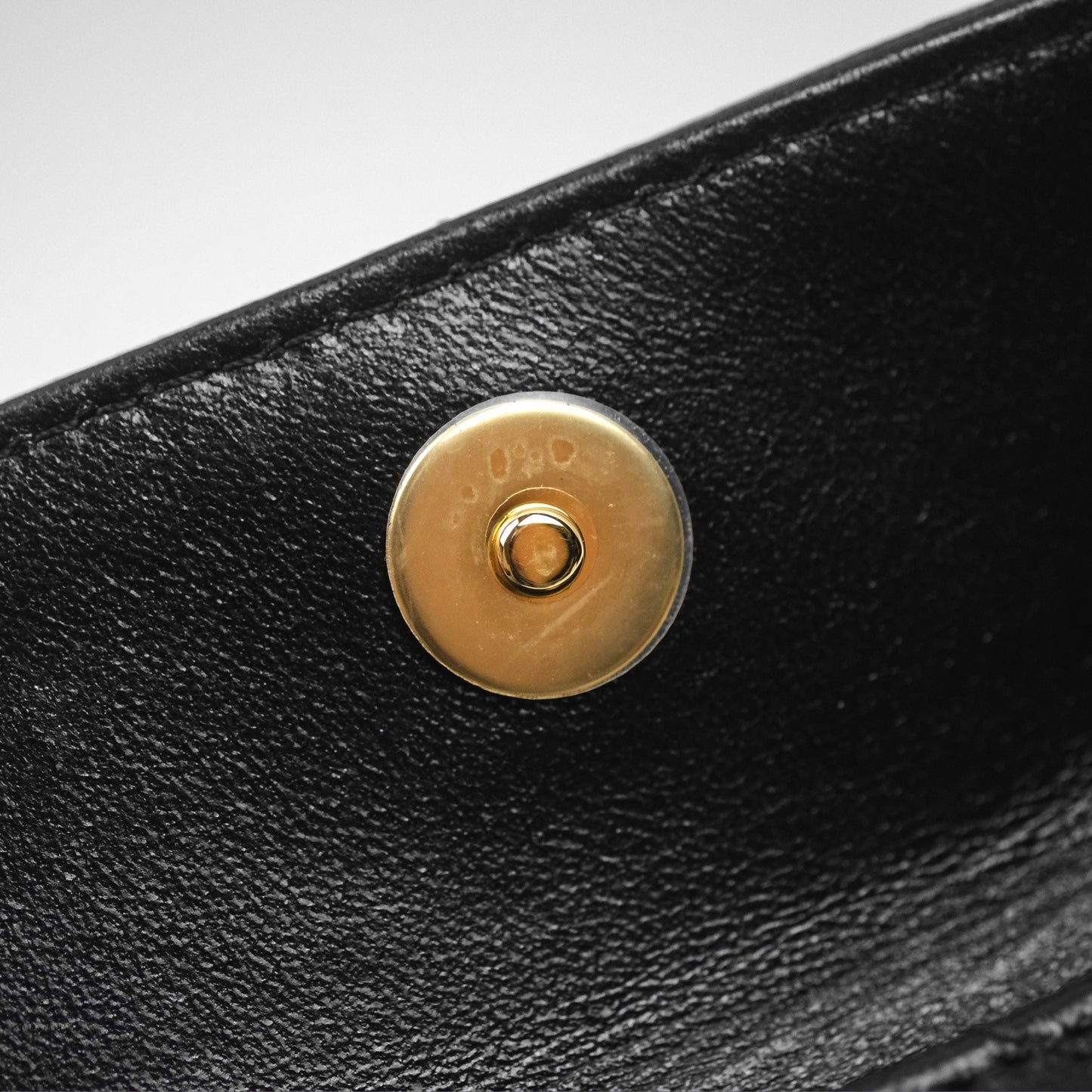 Chanel Cargo Pocket Top Handle Vanity with Chain Black Shiny Lambskin Gold Hardware 22K
