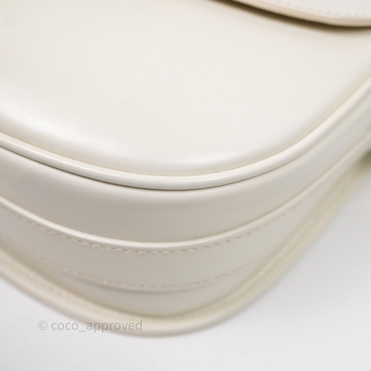 Dior Medium Bobby Bag Off White Calfskin Gold Hardware