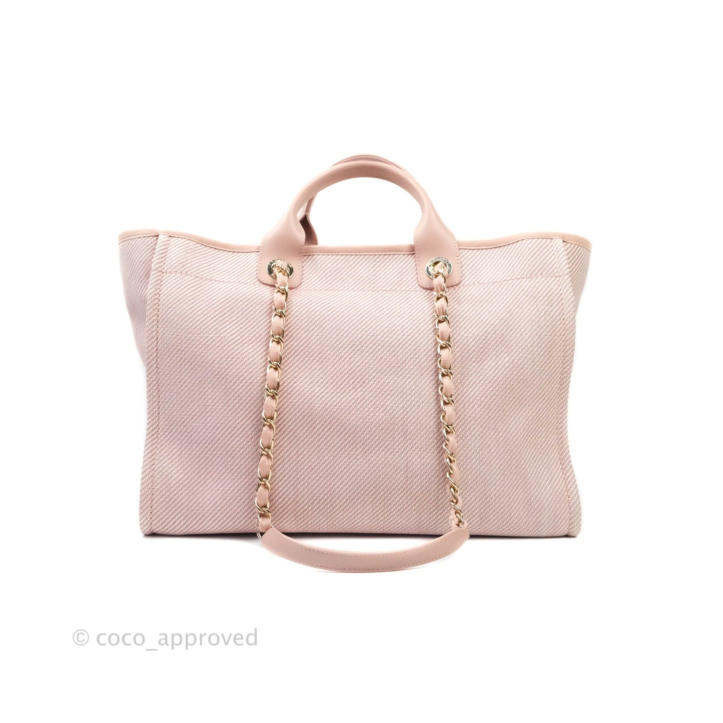 Chanel Large Deauville Pink Canvas 20A