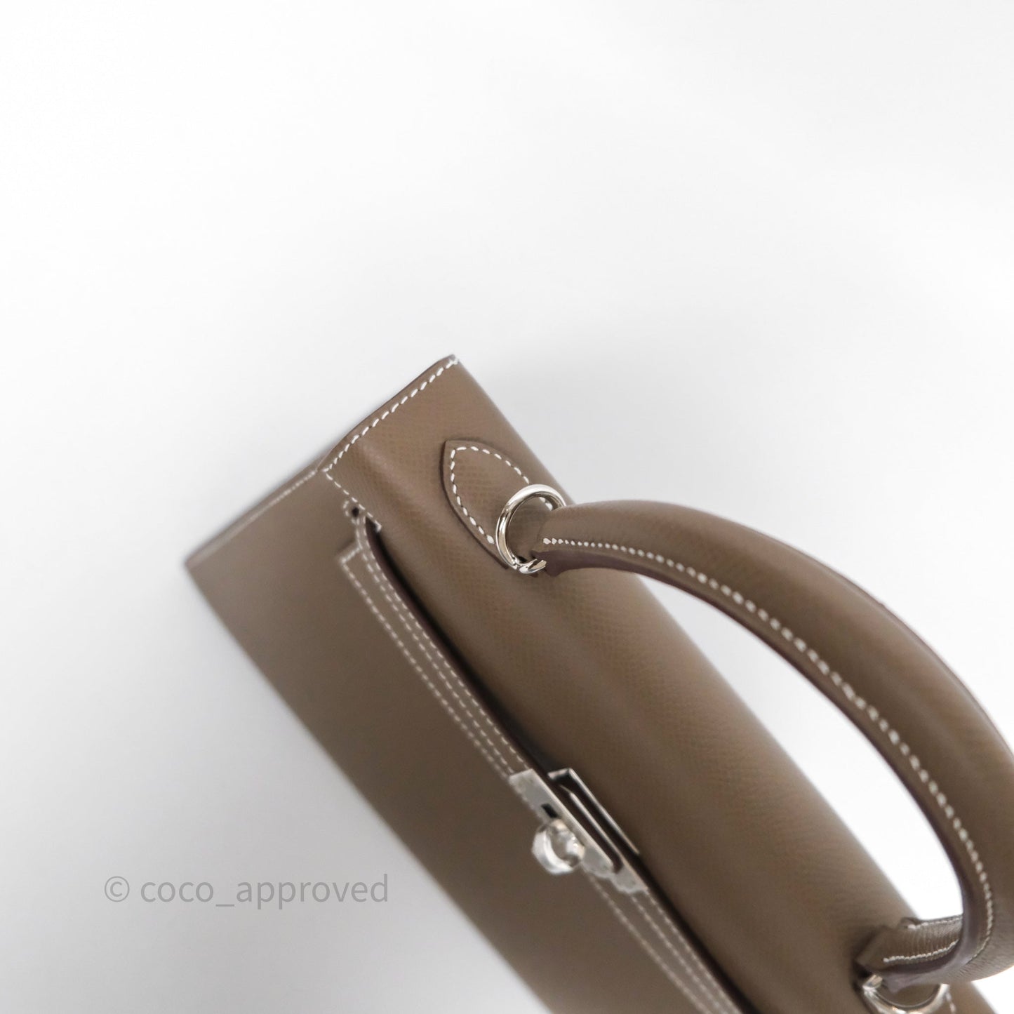 Hermes Kelly 25 Etoupe 18 Palladium Hardware