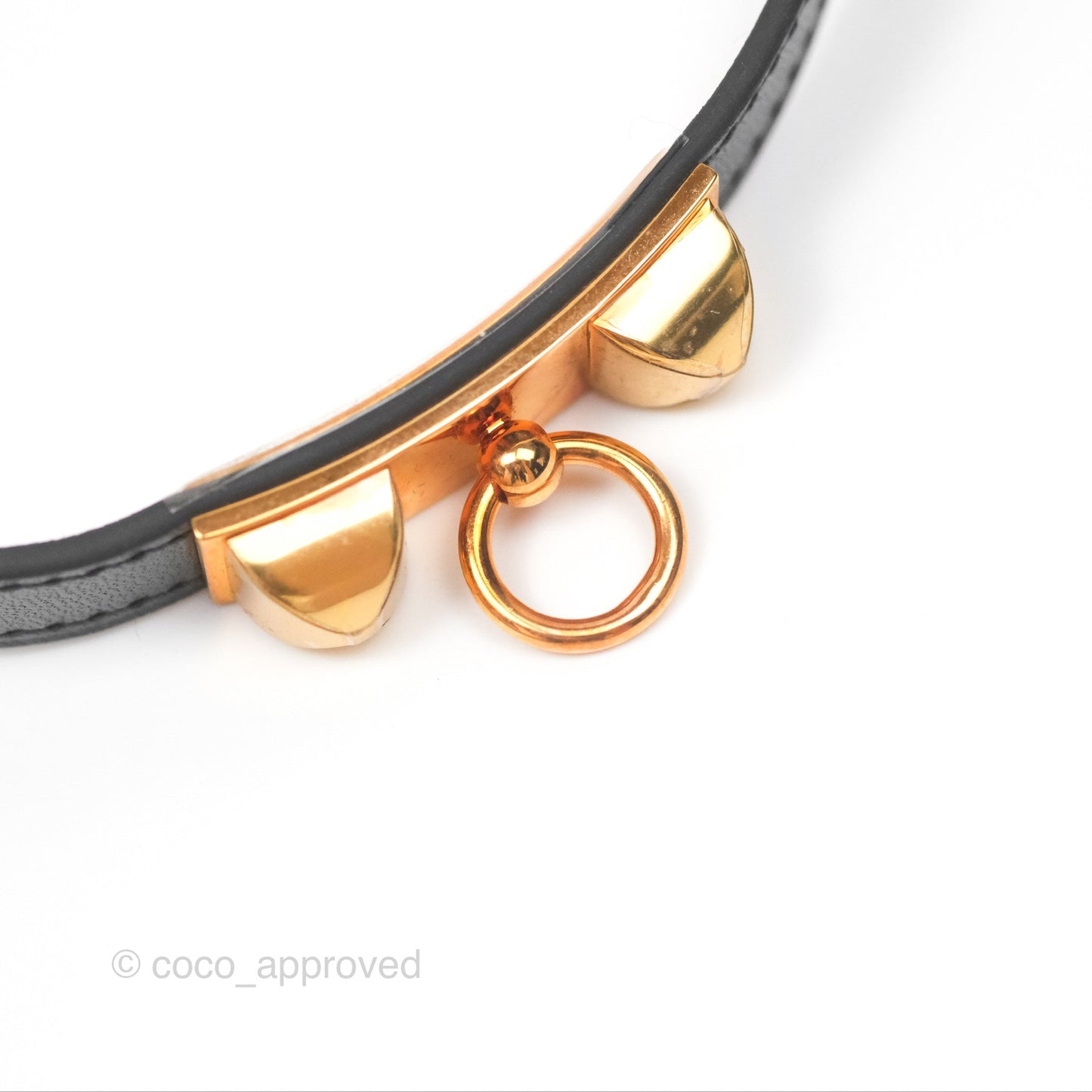 Hermès Rivale Double Tour Bracelet Black Box Leather Gold Hardware