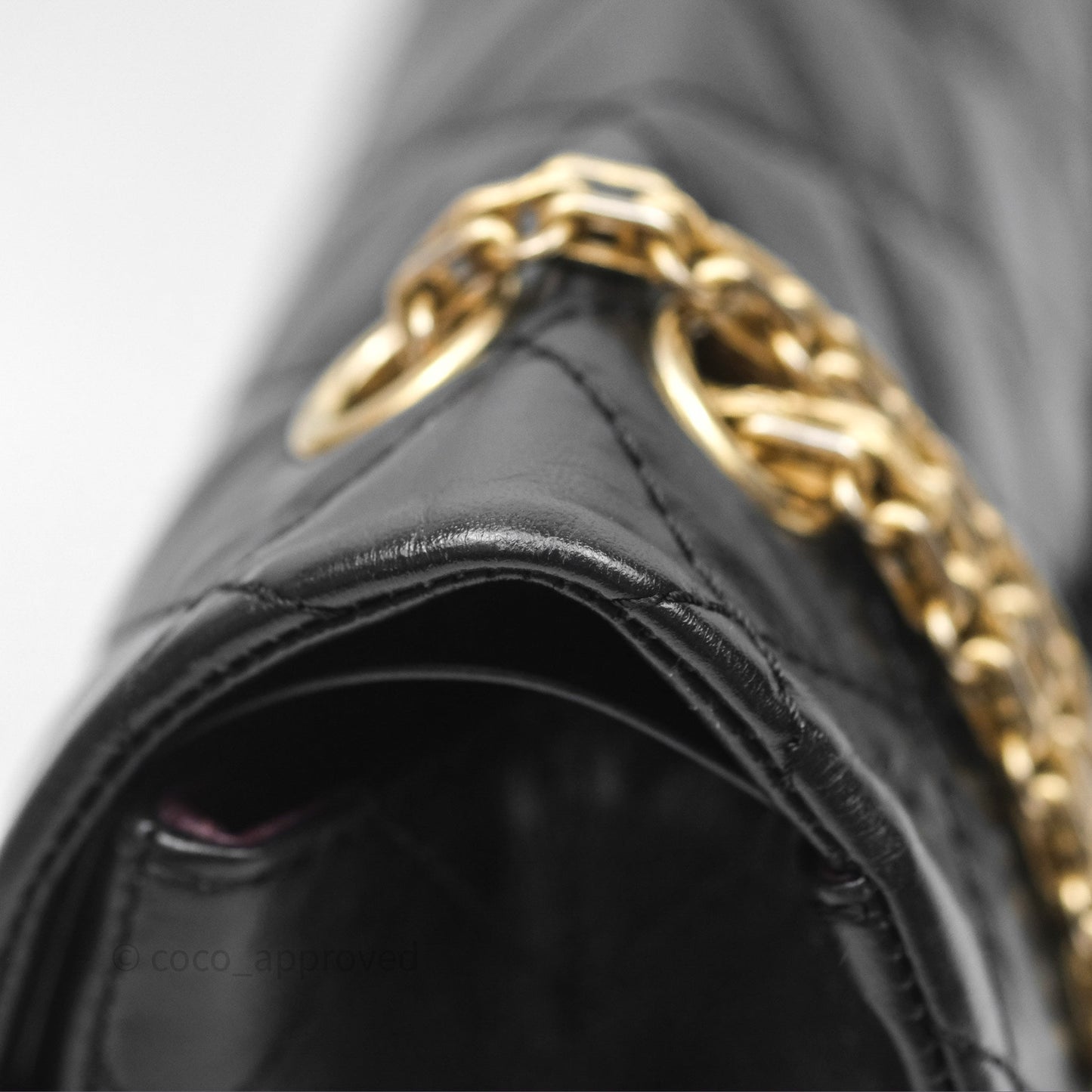 Chanel Quilted Reissue 226 Aged Calfskin Black Gold Hardware
