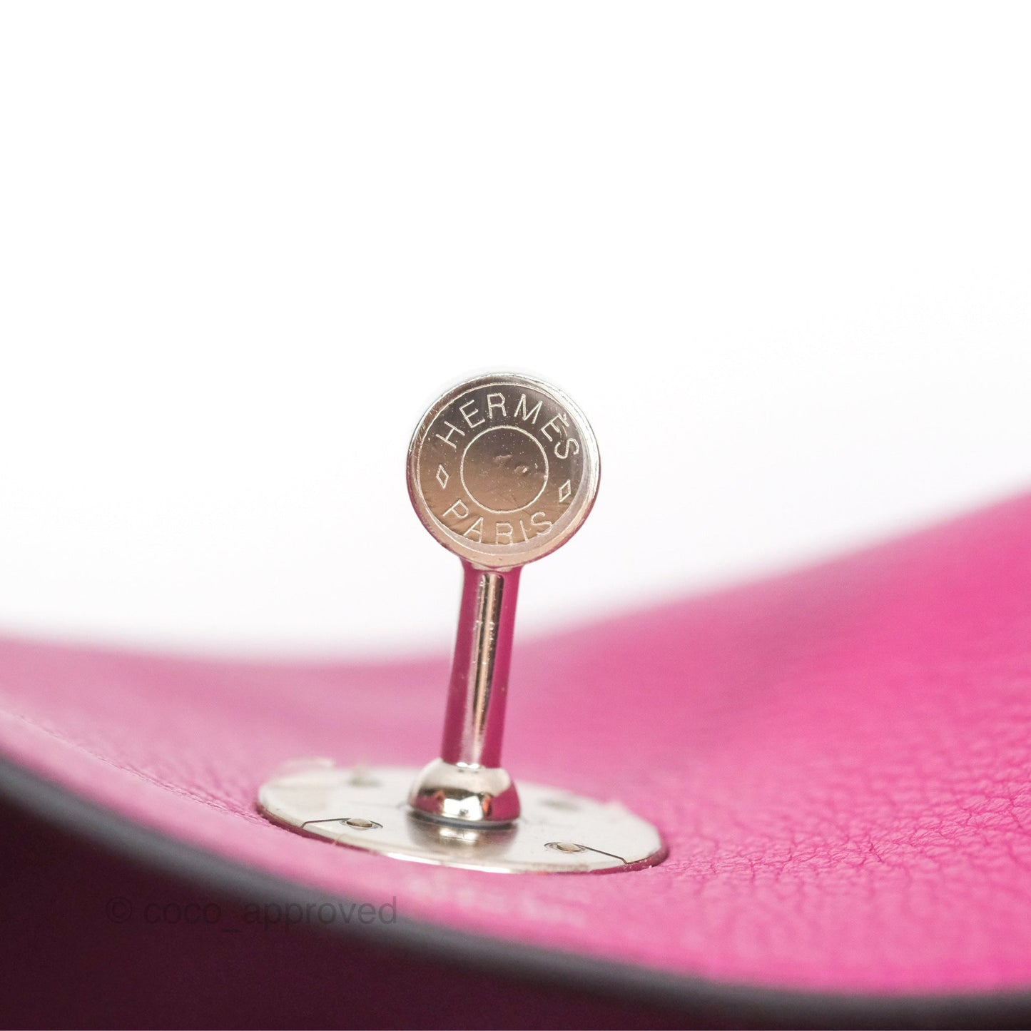 Hermès Lindy 26 Rose Pourpre Evercolor Palladium Hardware