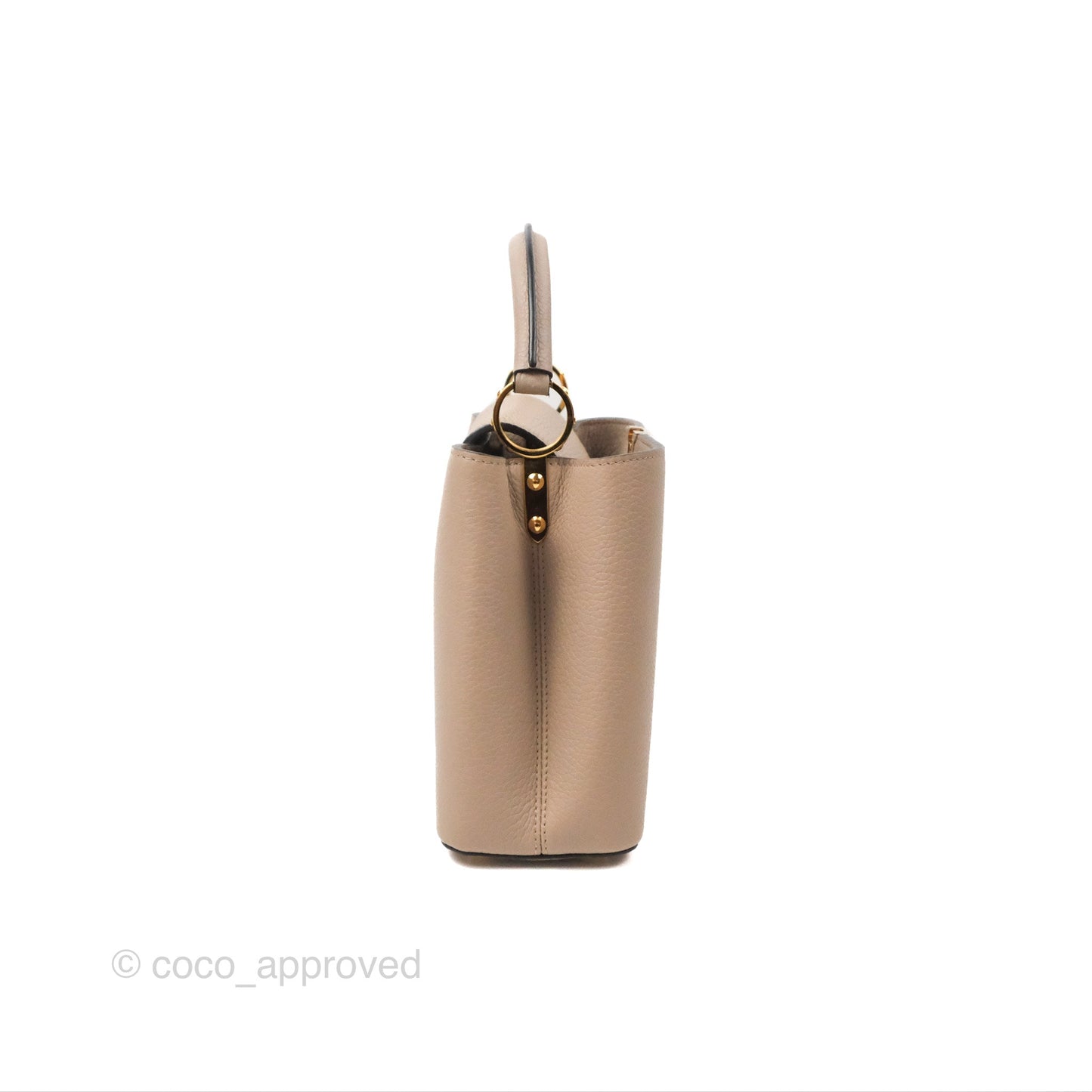 Louis Vuitton Taurillon Capucines BB Galet