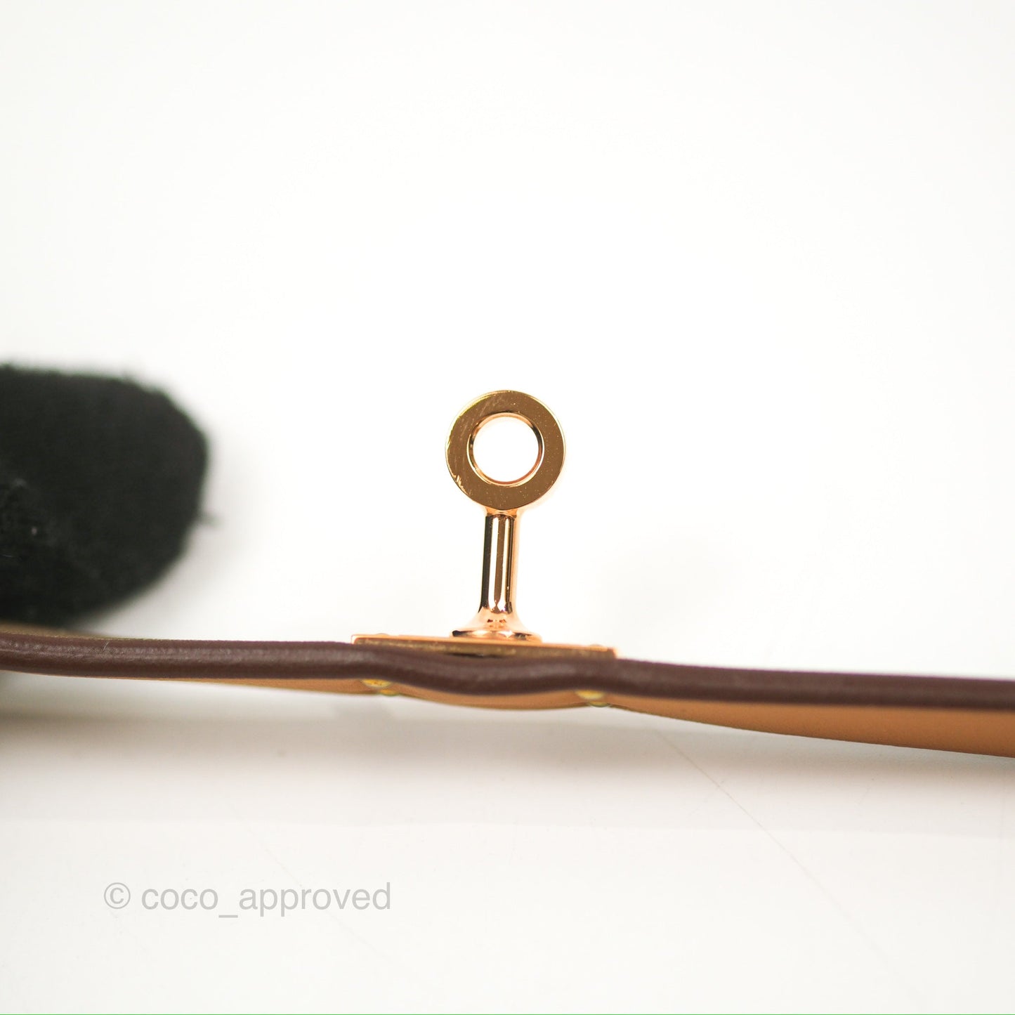 Hermès Kelly Double Tour Bracelet Etoupe Swift Rose Gold Hardware