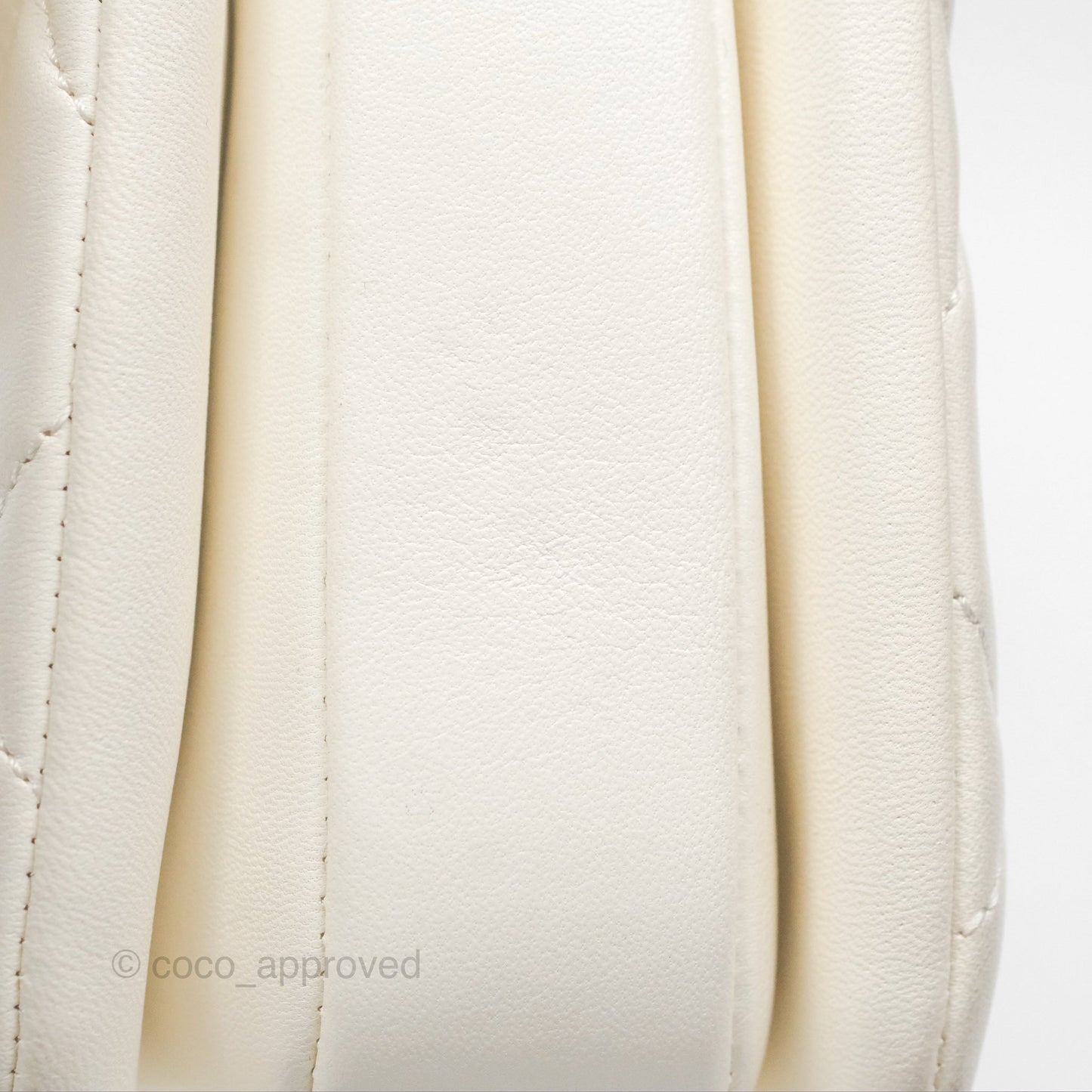 Chanel Trendy CC Small White Lambskin Black Hardware