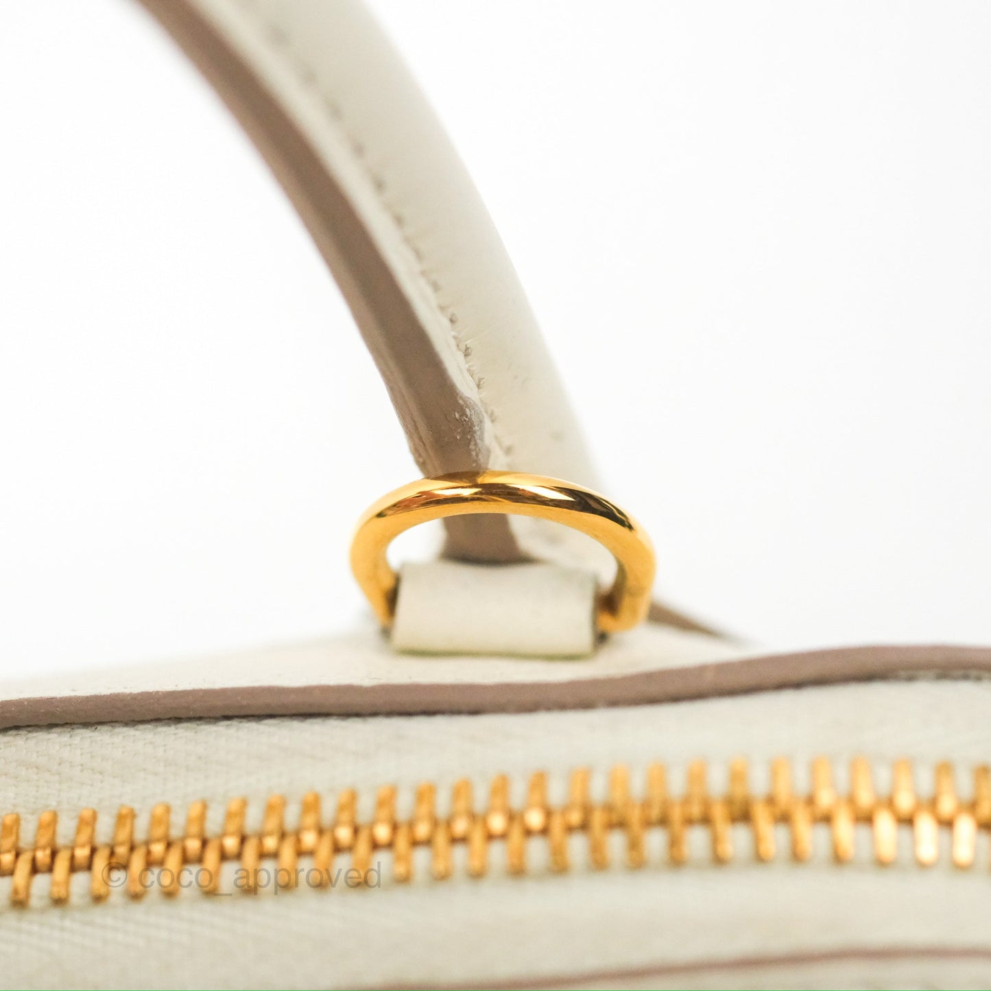 Hermès Bolide 1923 25 Mushroom 0T/Biscuit 48 Evercolor Gold Hardware