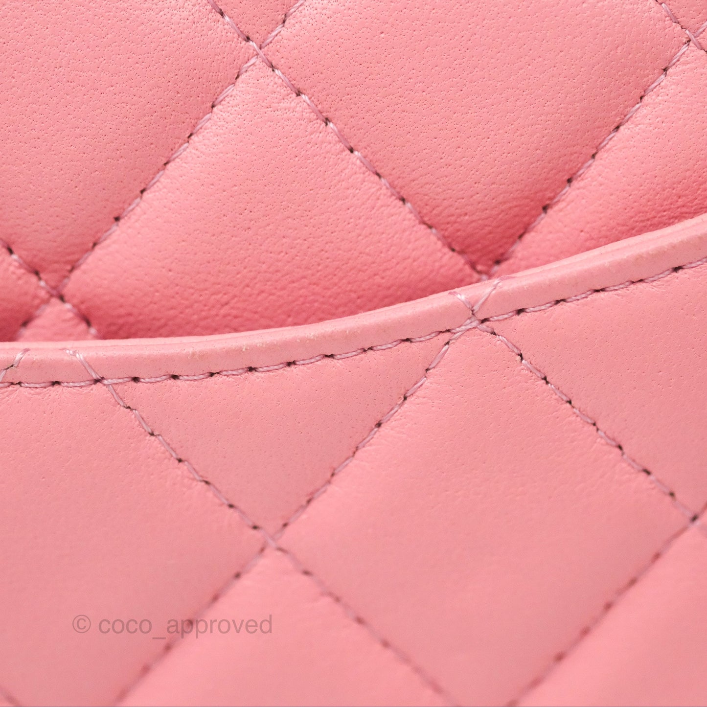 Chanel Quilted Mini Rectangular Pink Lambskin Gold Hardware