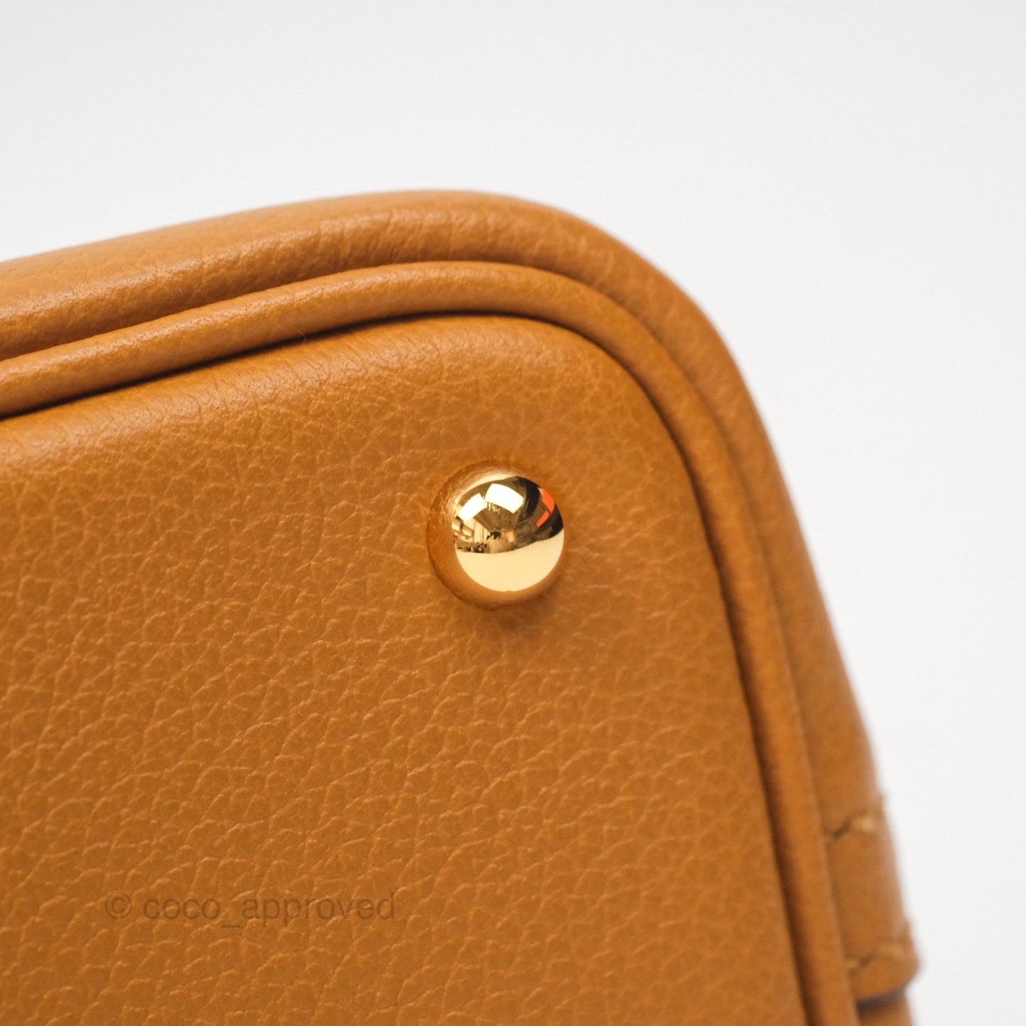 Hermès Bolide Mini 1923 Evercolor Caramel 28/ Mauve Pale 09 Gold Hardware