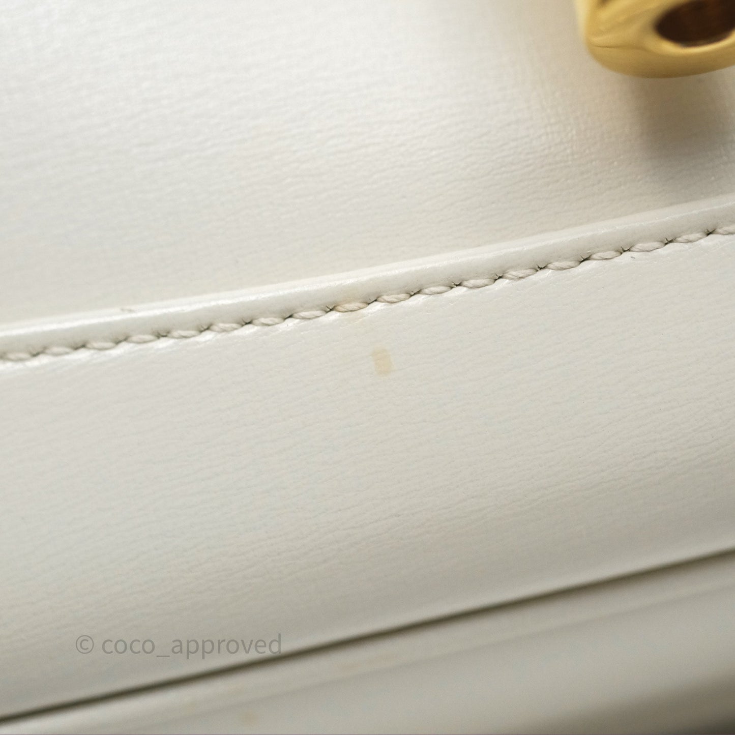 Gucci Jackie 1961 White Small Shoulder Bag Gold Hardware