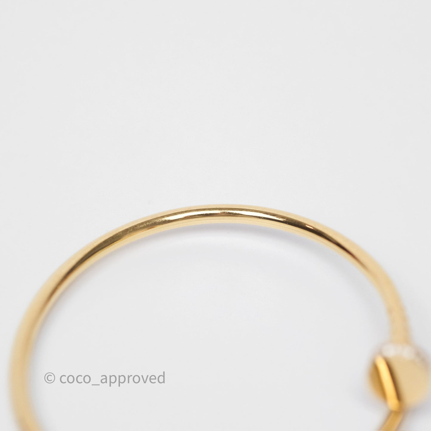 Cartier Small Juste Un Clou Bracelet 18K Yellow Gold Diamonds