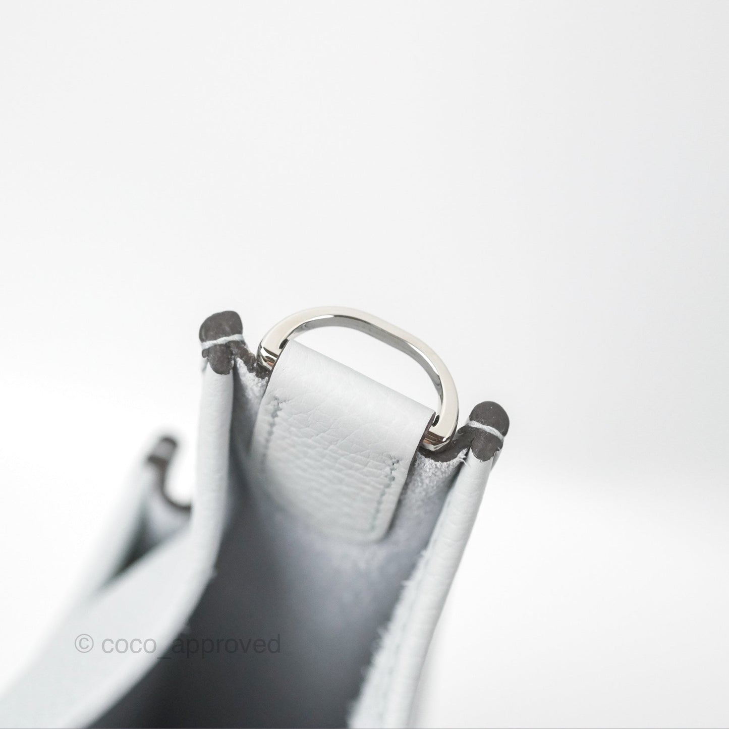 Hermes Evelyne III 29 Bleu Pale Clemence Palladium Hardware