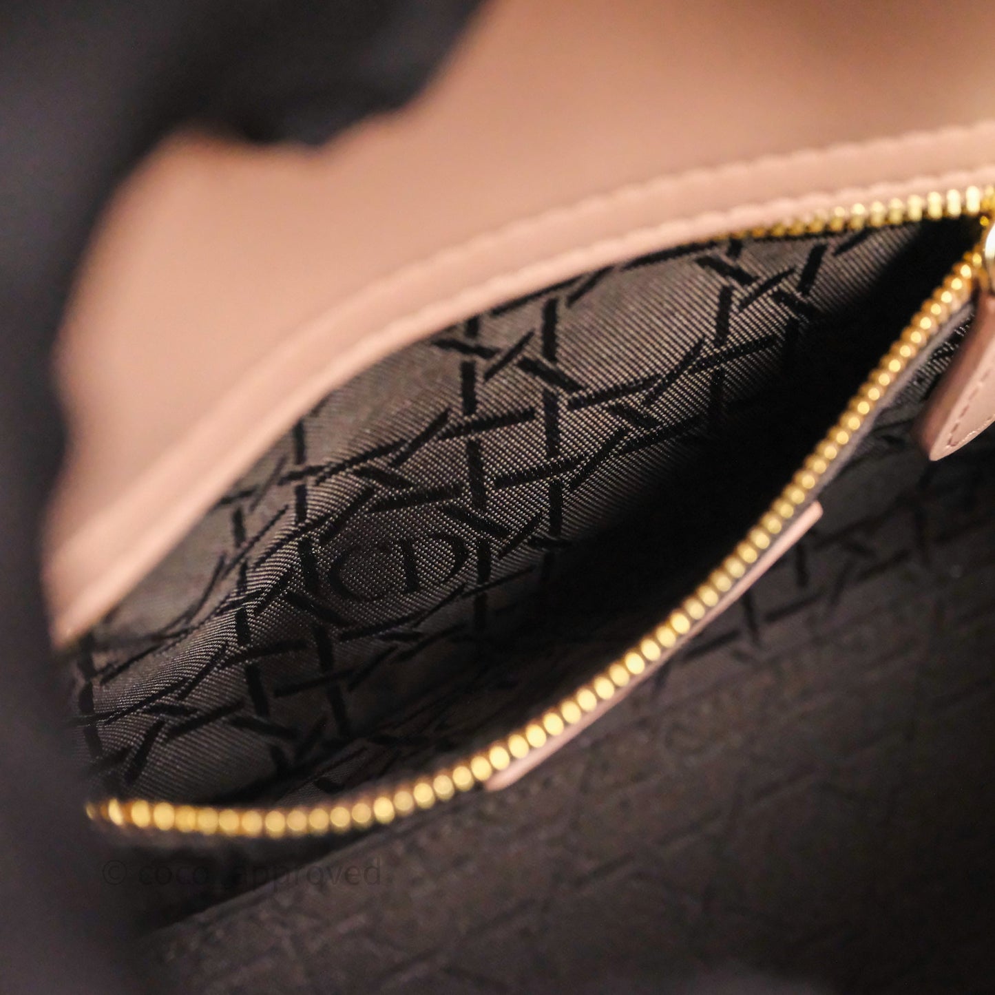 Christian Dior Small Lady Dior My ABCDior Bag Blush Cannage Lambskin