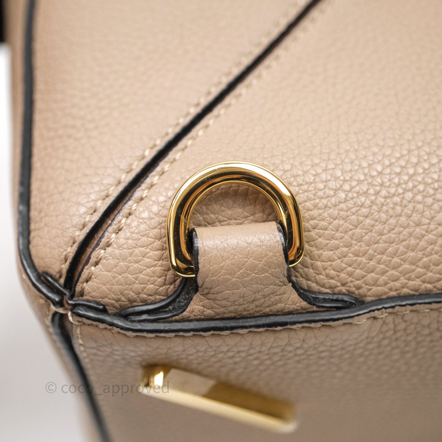 Loewe Medium Puzzle Bag Sand Mink Grained Calfskin