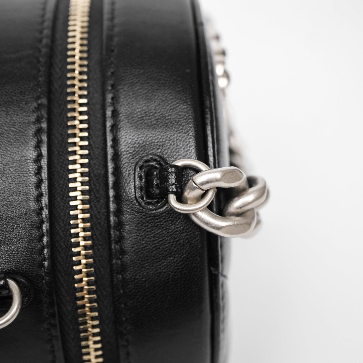 Chanel 19 Round Clutch With Chain Black Mixed Hardware