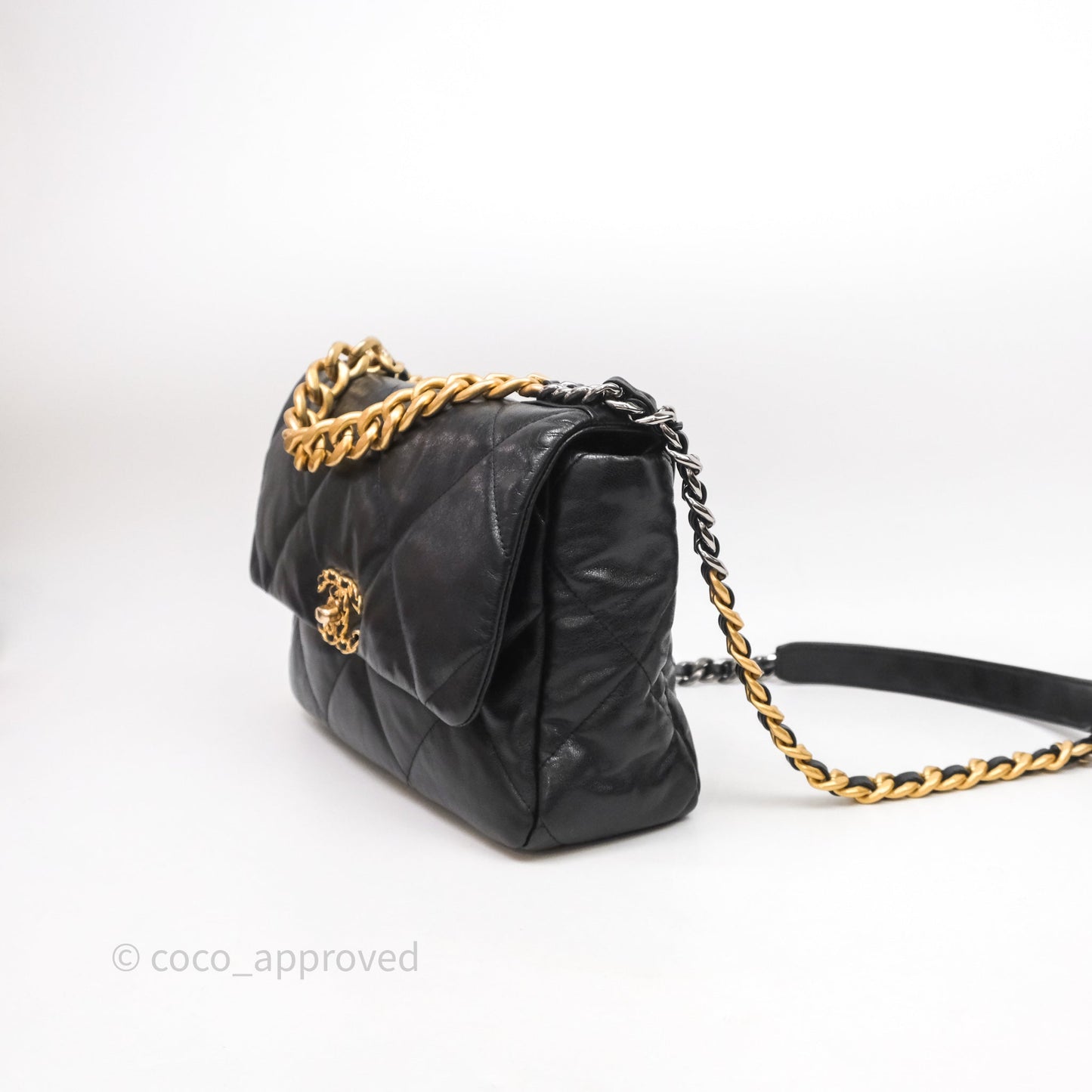 Chanel 19 Medium Black Mixed Hardware