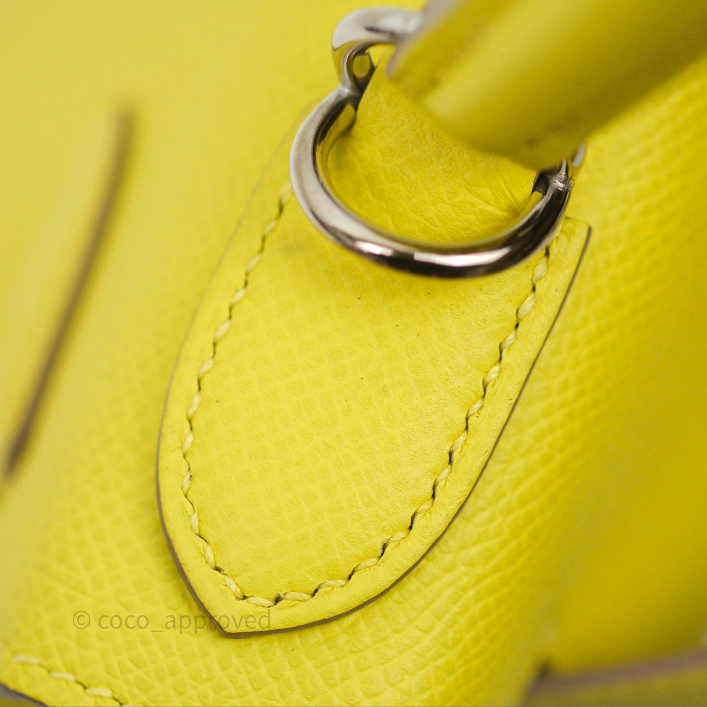 Hermès Kelly 28 Lime 9R Epsom Palladium Hardware