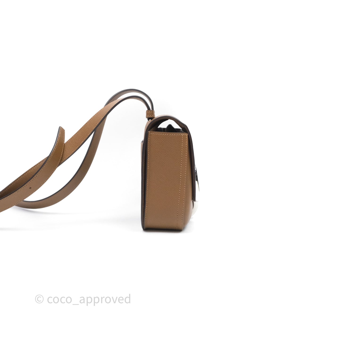 Hermès Della Cavalleria Mini Bag Alezan 3G Epsom Palladium Hardware