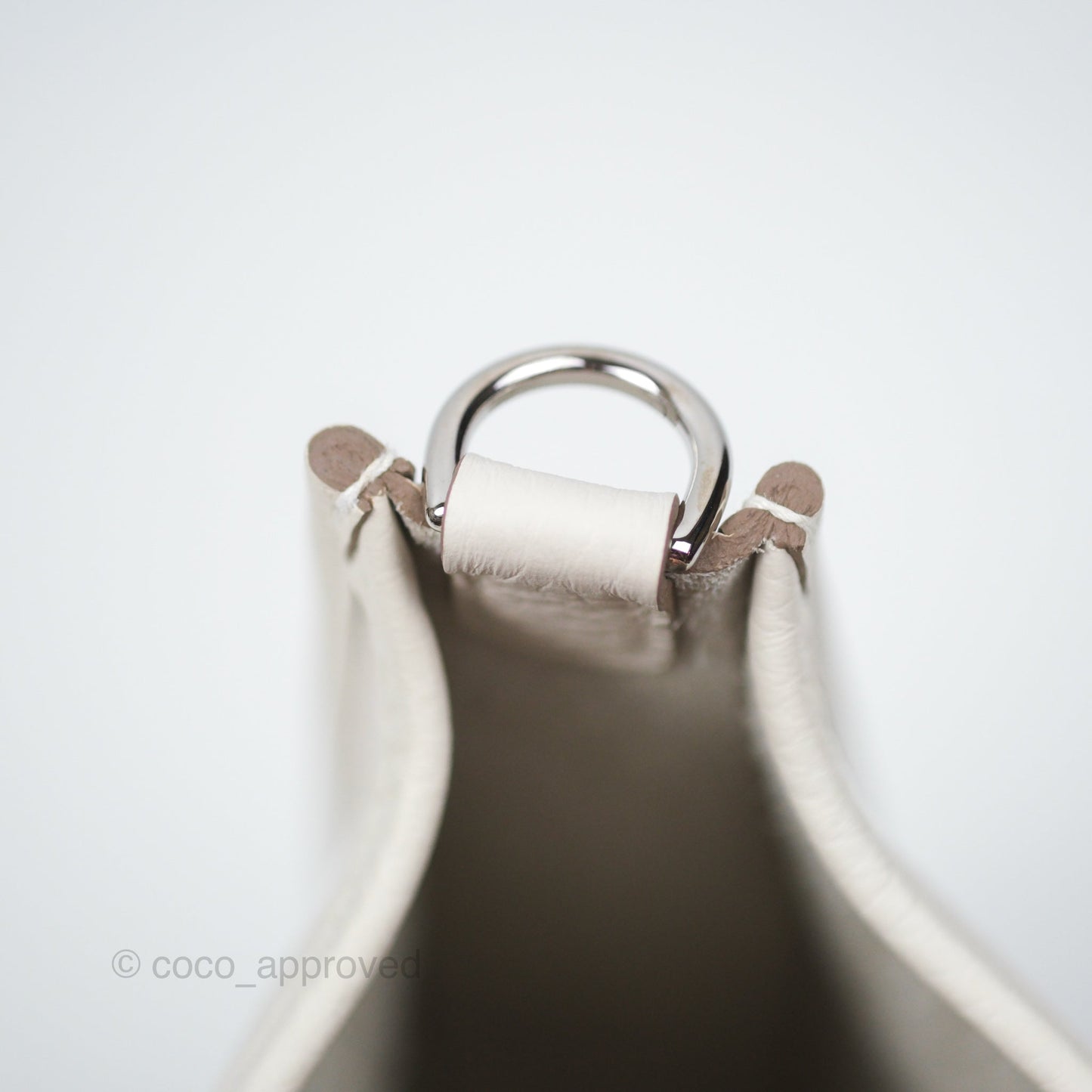 Hermès Mini Evelyne 16 Gris Pale M4 Clemence Palladium Hardware