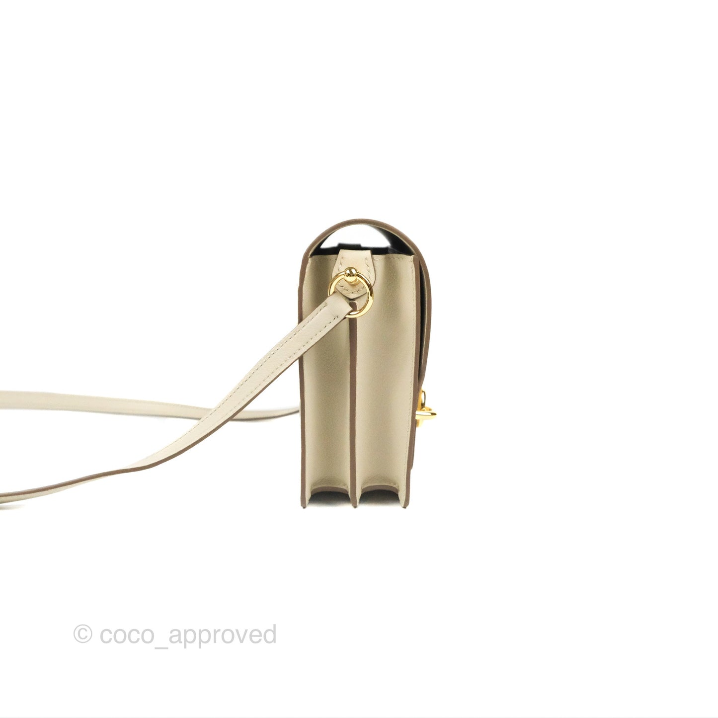 Hermès Roulis Mini 18 Beton Evercolor Permabrass Hardware