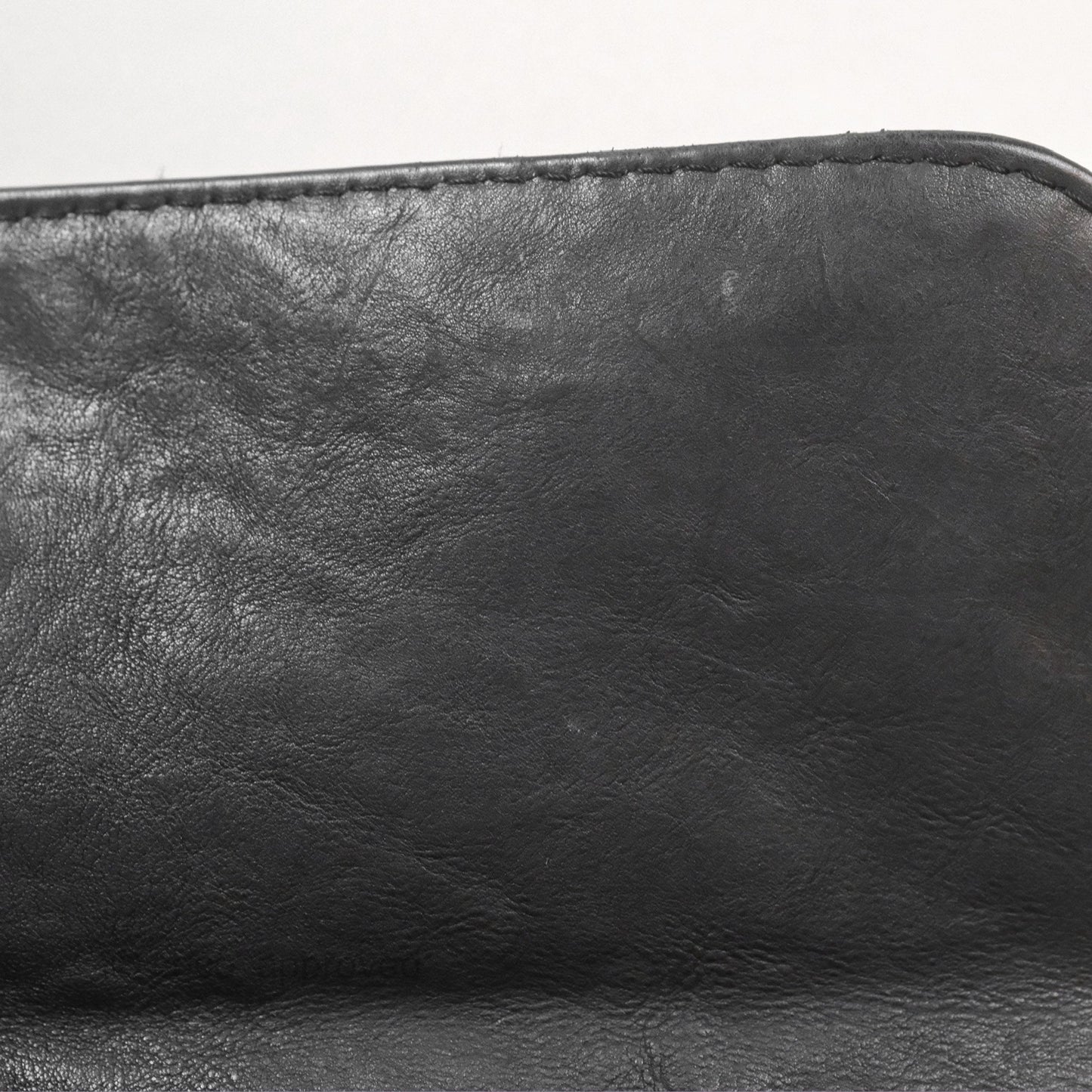 Chanel Large Hamptons Shopping Tote Black Washed Calfskin