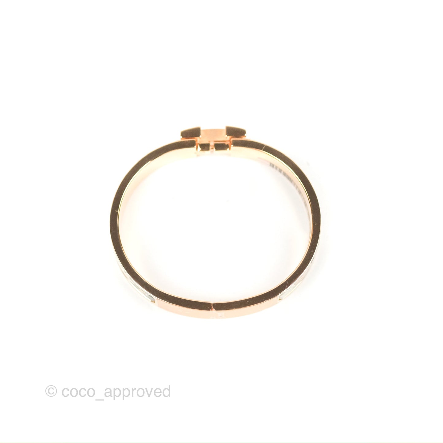 Hermes Clic H Dans les Nuages Bracelet Songe Pastel Rose Gold Hardware