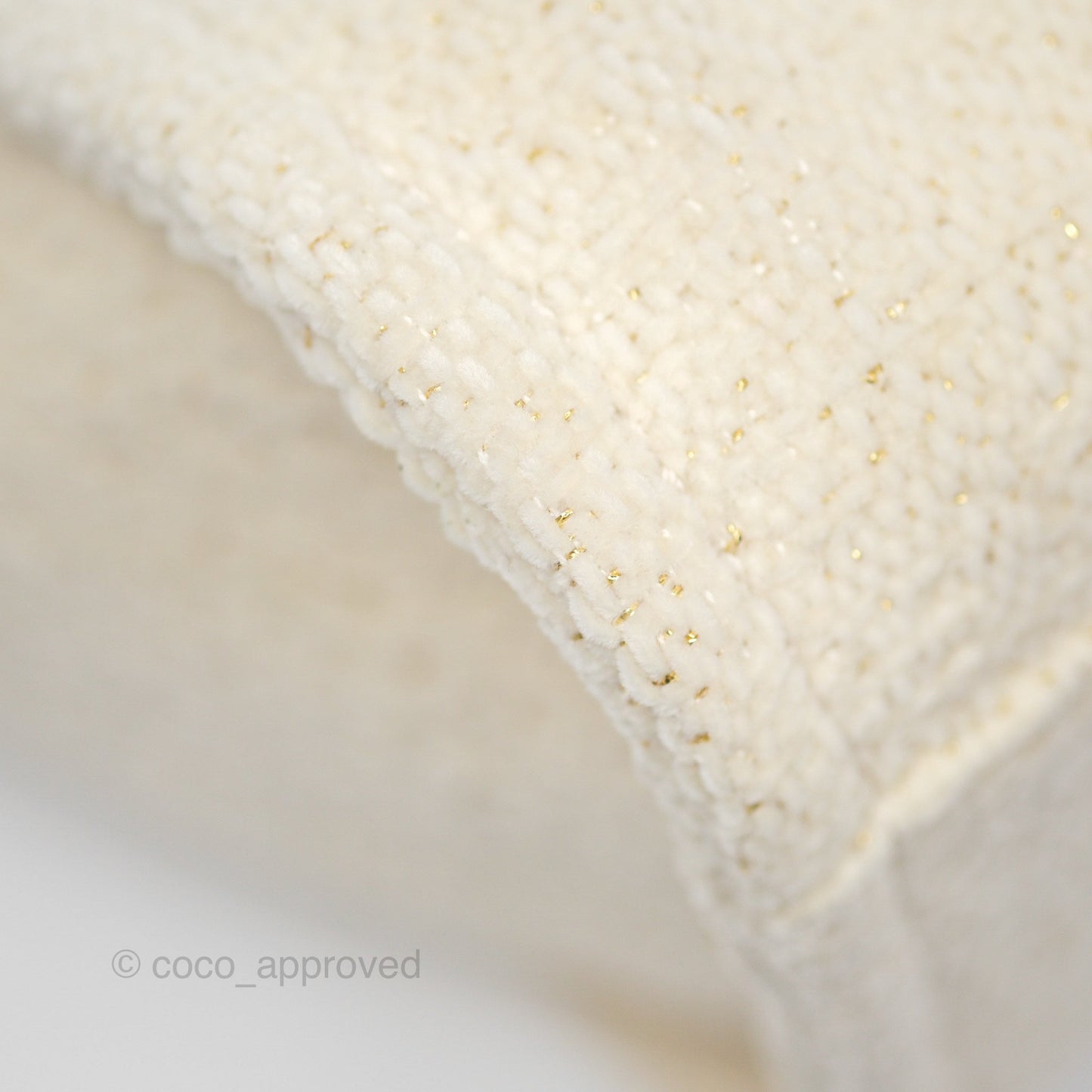 Chanel Medium Deauville Tote Ivory Lurex Boucle 19A