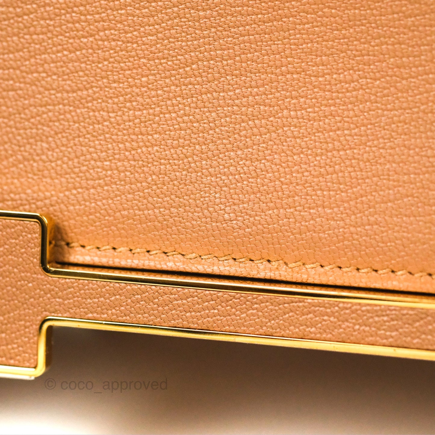 Hermès Geta Bag Chai 0M Quebracho 2J Gold Hardware