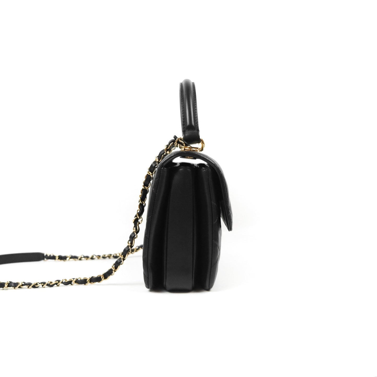 Chanel Trendy CC Small Black Lambskin Gold Hardware