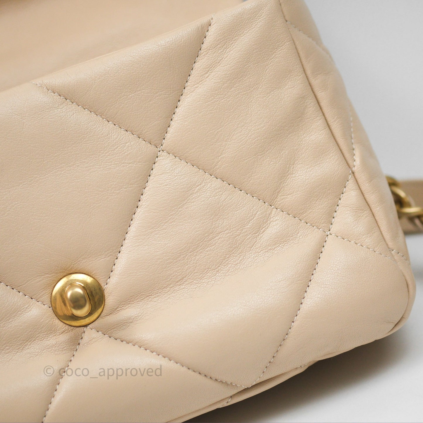 Chanel 19 Small Beige Mixed Hardware