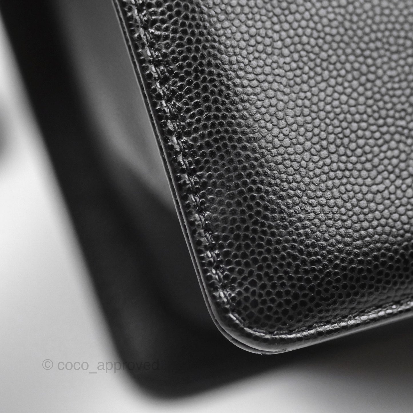 Chanel Medium Boy Quilted Black Caviar Ruthenium Hardware