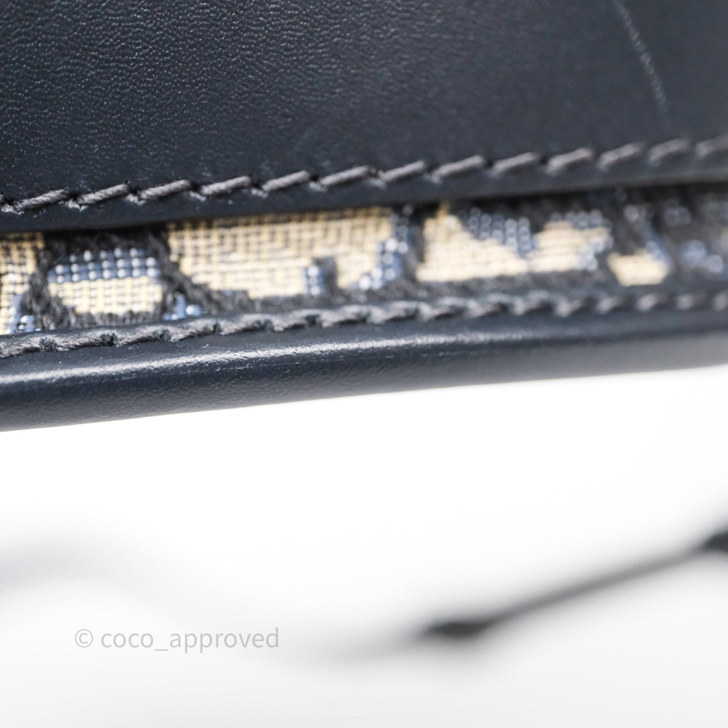 Christian Dior Bobby East-West Bag Blue Oblique Jacquard Canvas