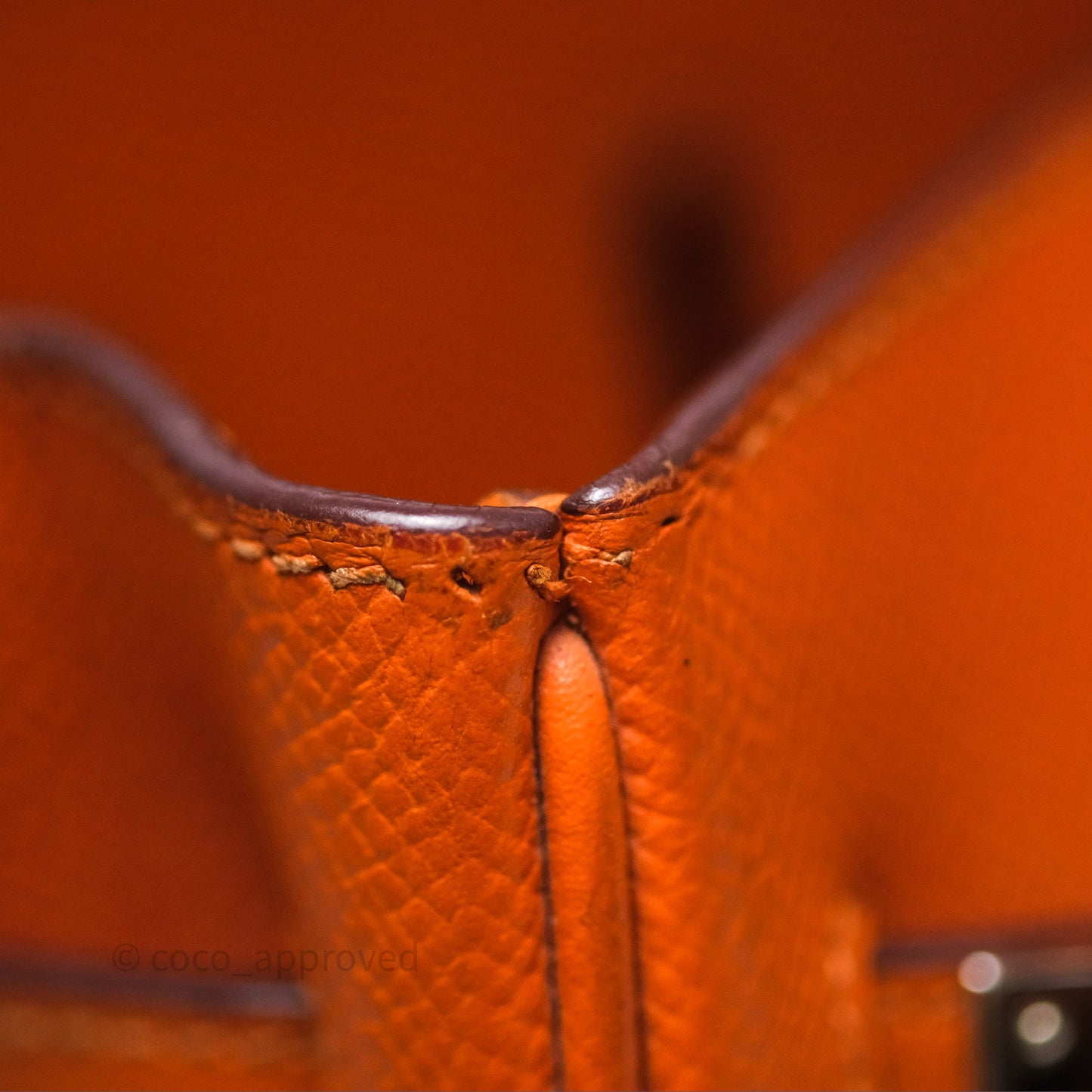 Hermès Birkin 30 Retourne Orange Epsom Palladium Hardware