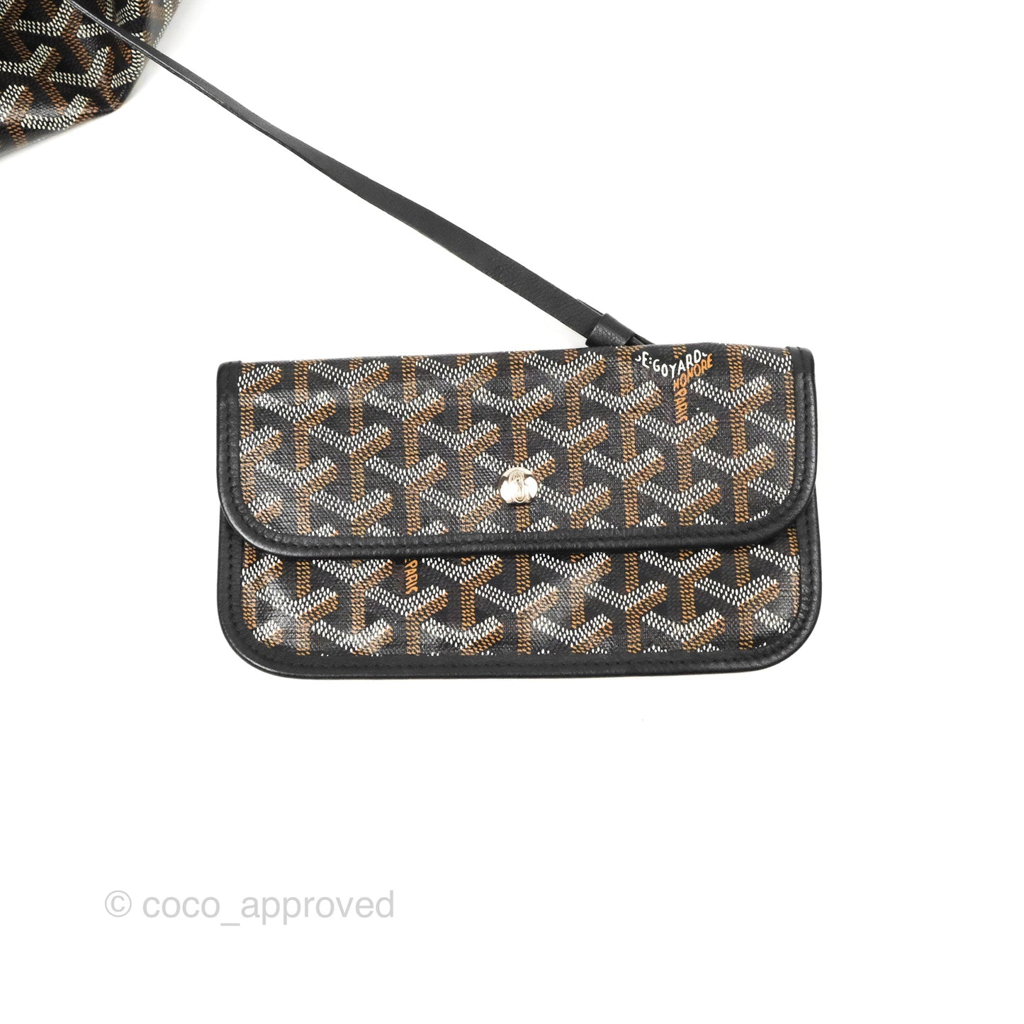 Goyard Saint Louis Black Goyardine Canvas PM⁣⁣⁣⁣⁣⁣⁣⁣⁣⁣⁣⁣⁣⁣⁣⁣⁣⁣⁣⁣