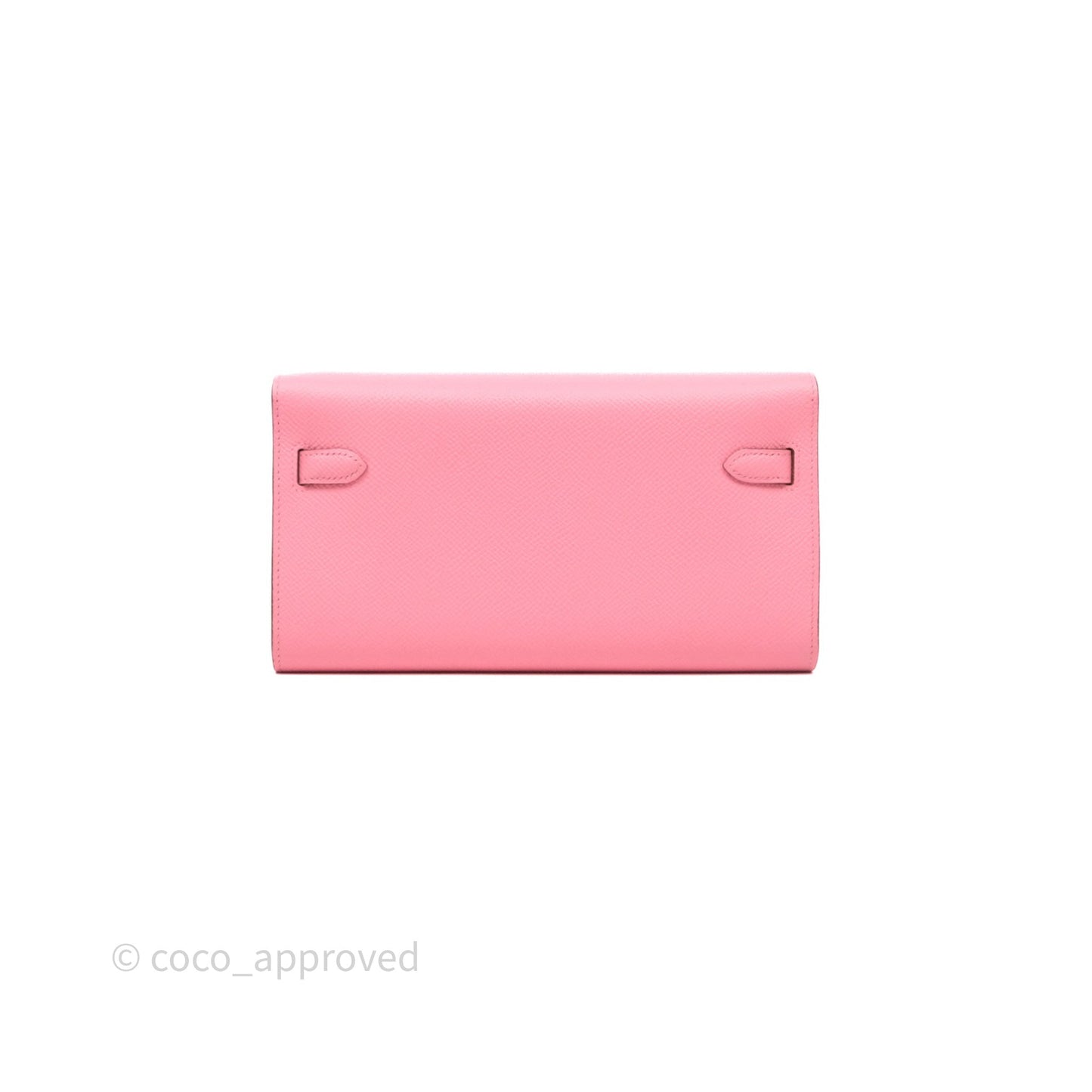 Hermès Kelly To Go Wallet Rose Confetti Epsom Palladium Hardware