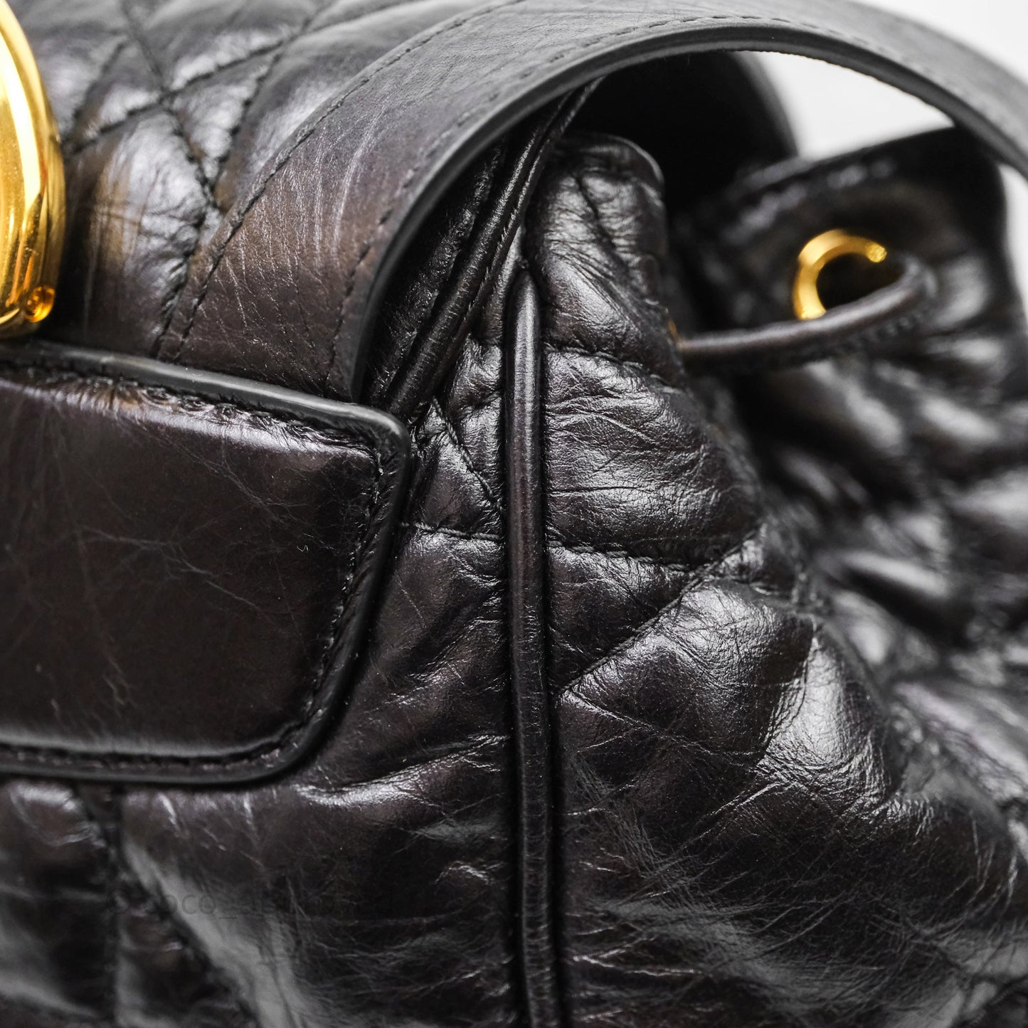 Christian Dior Medium Dior Caro Backpack Black Macrocannage Lambskin