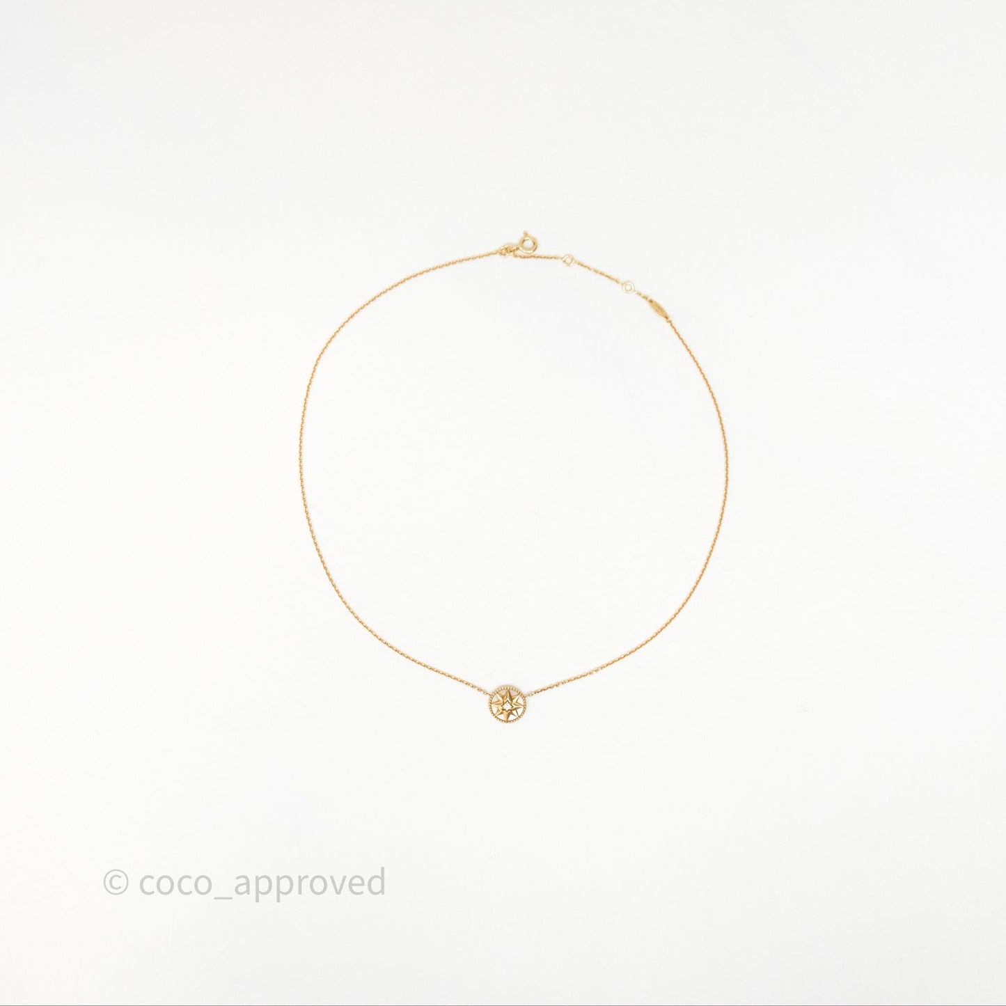 Dior Rose des Vents Necklace Yellow Gold Diamond Mother of Pearl