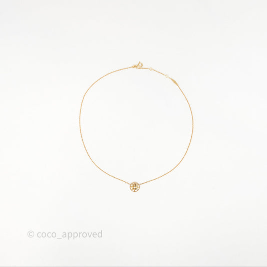 Dior Rose des Vents Necklace Yellow Gold Diamond Mother of Pearl