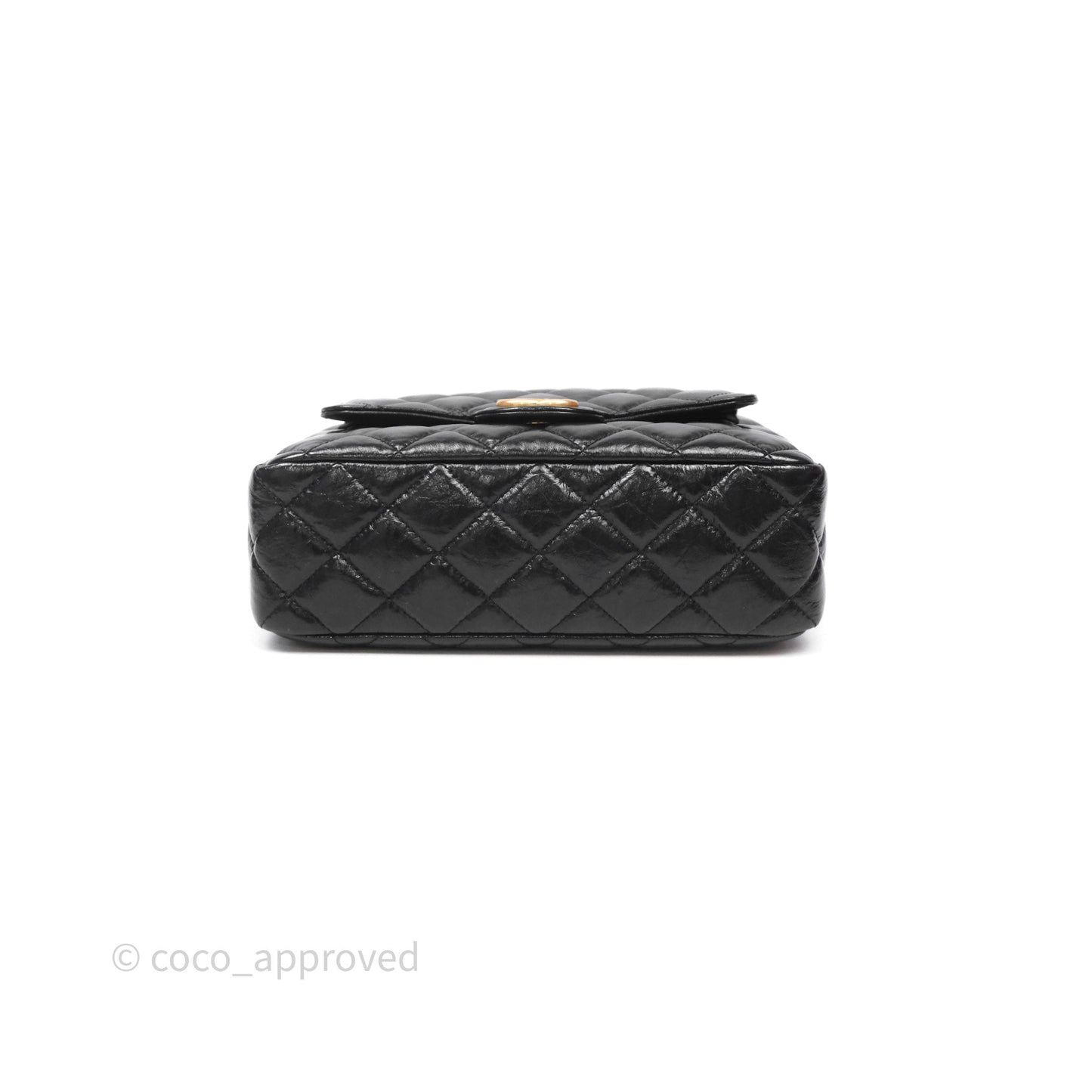 Chanel Medium Quilted Wavy CC Hobo Black Shiny Crumpled Calfskin Aged Gold Hardware