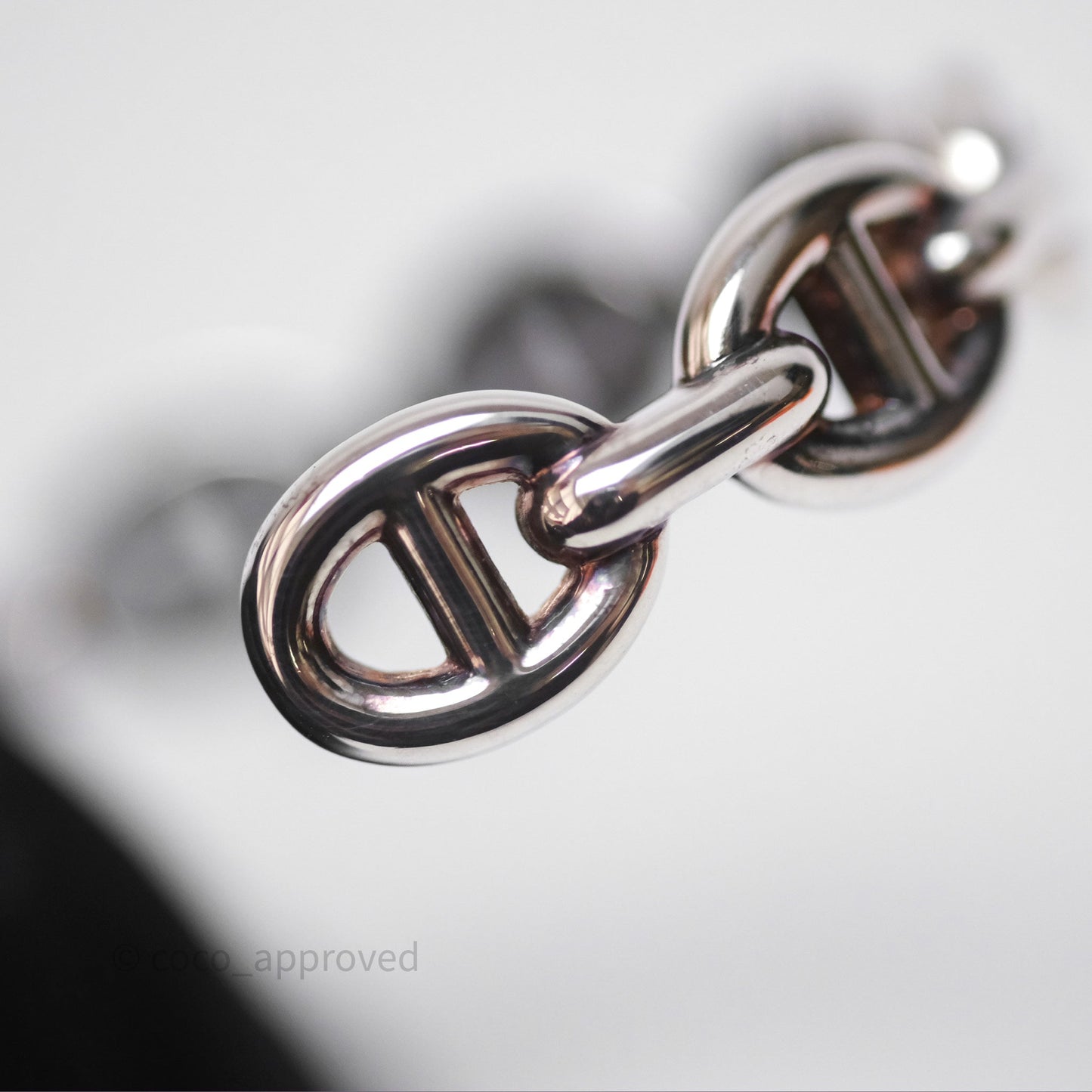 Hermès Chaine d'Ancre Bracelet Silver Hardware Size SH
