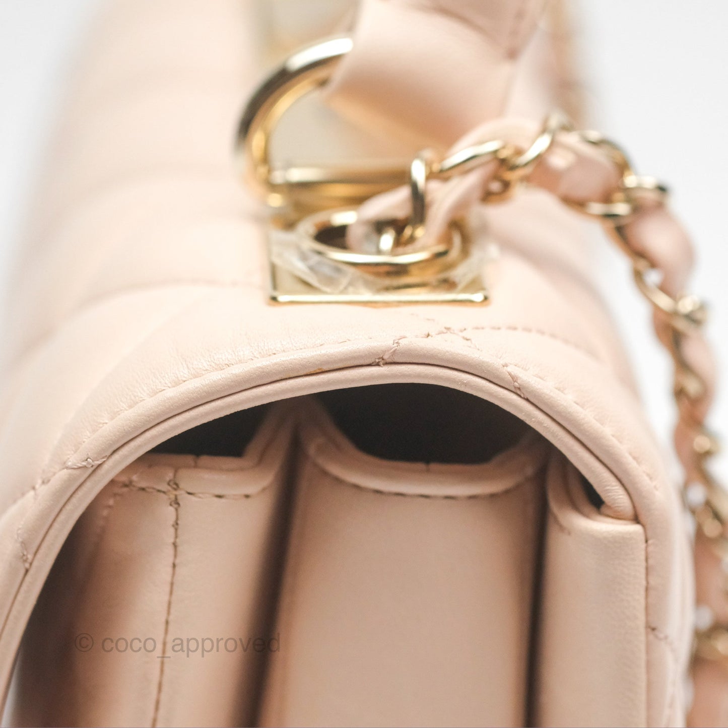 Chanel Trendy CC Small Beige Lambskin Gold Hardware
