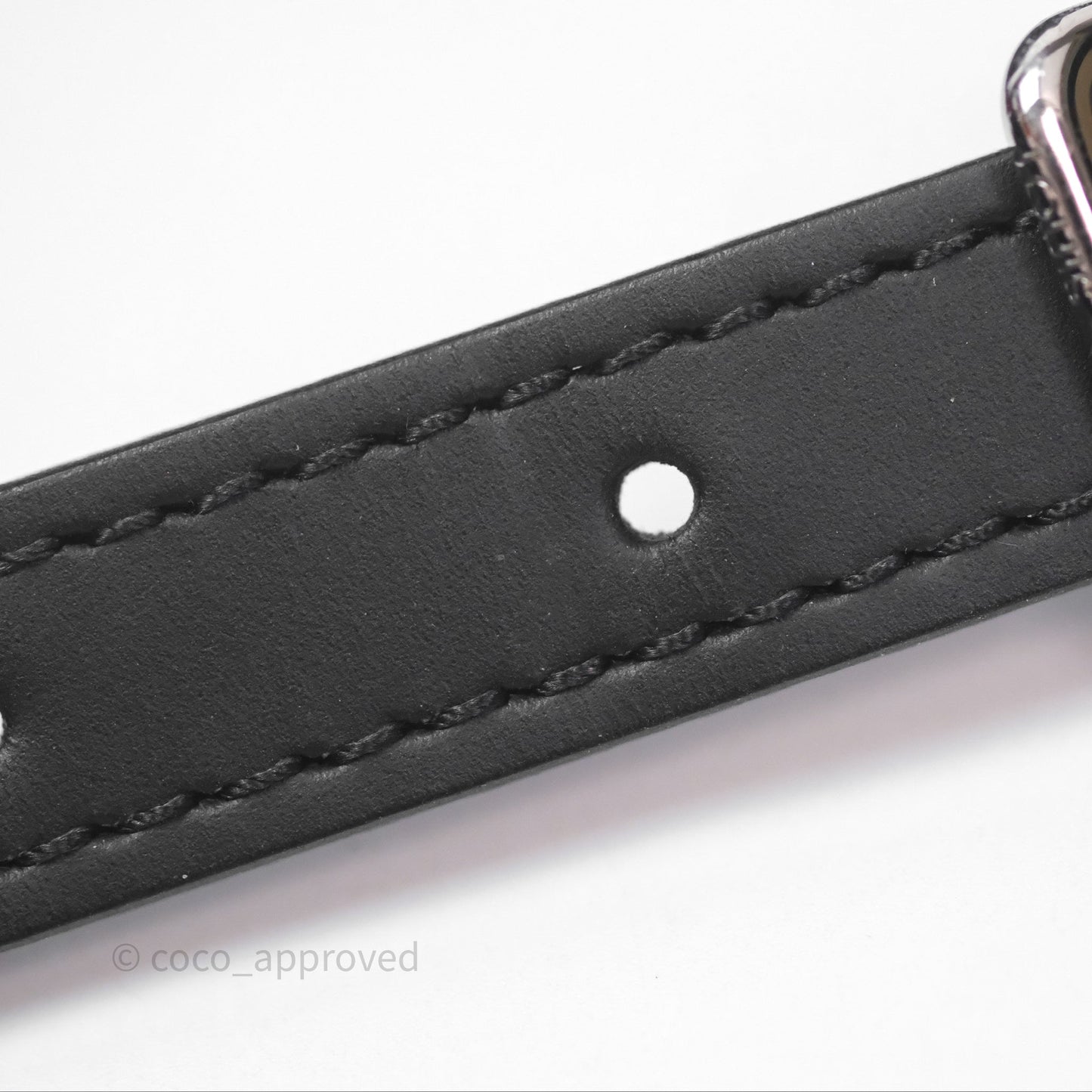 Louis Vuitton Alma Nano Black Silver Hardware