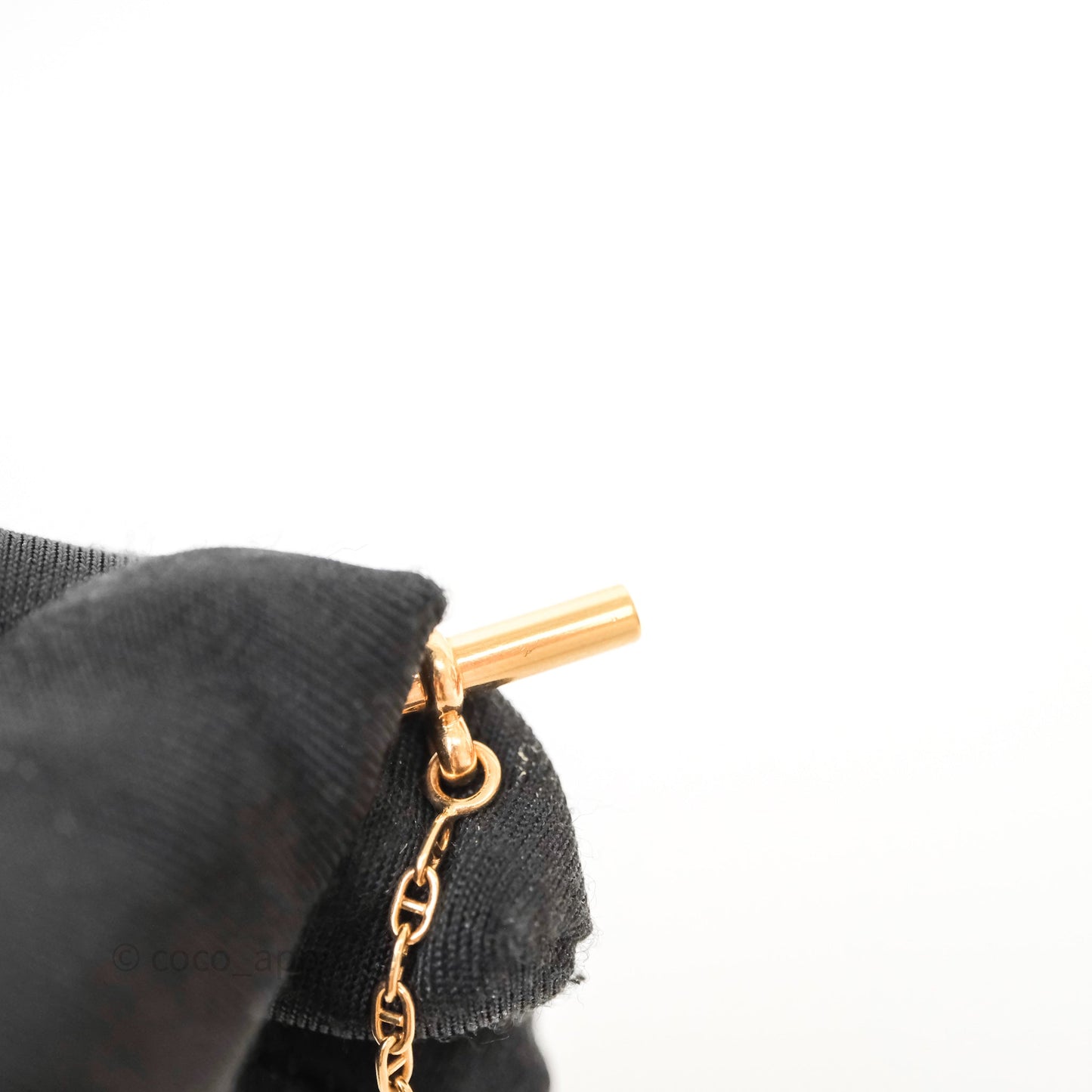 Hermes Sautoir 120cm 18K Necklace Gold Tone